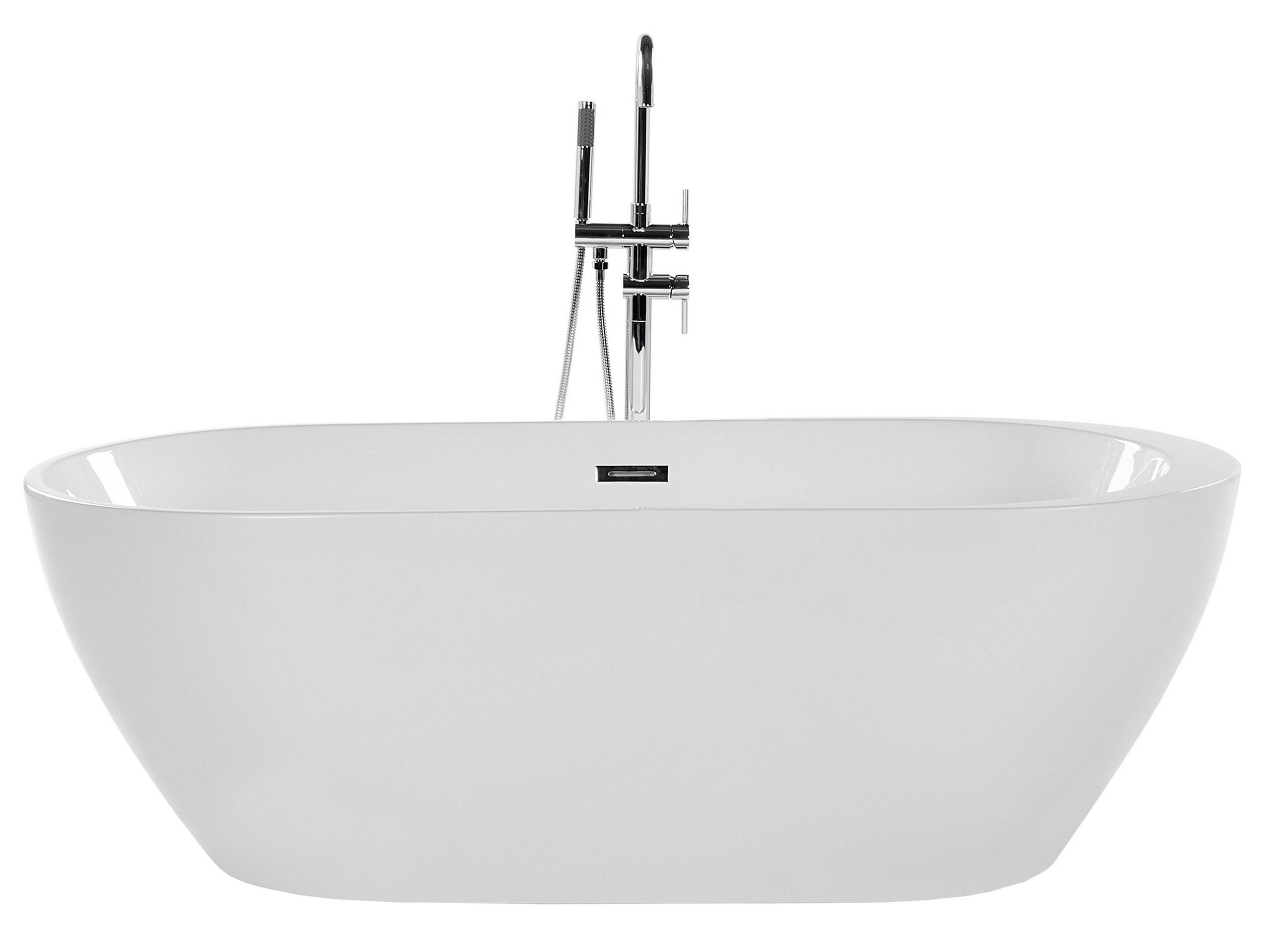 Freestanding Bath 1600 x 750 mm White NEVIS - Gemini Interiors