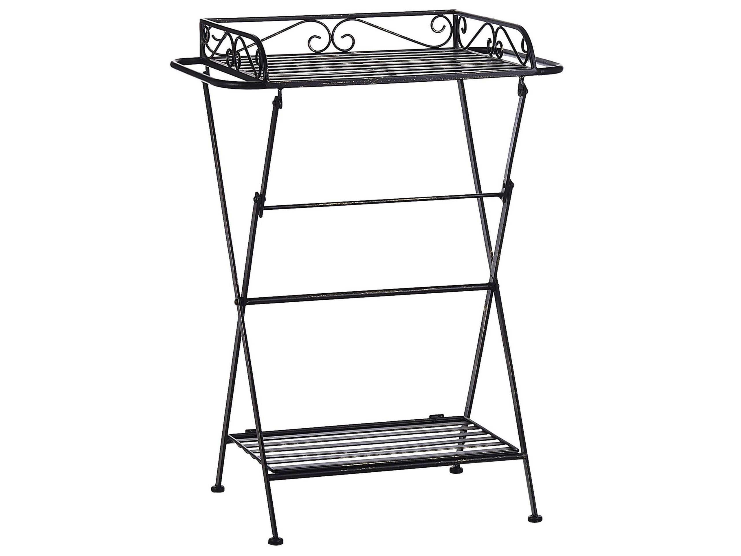 Metal Side Table Black ANCUD - Gemini Interiors