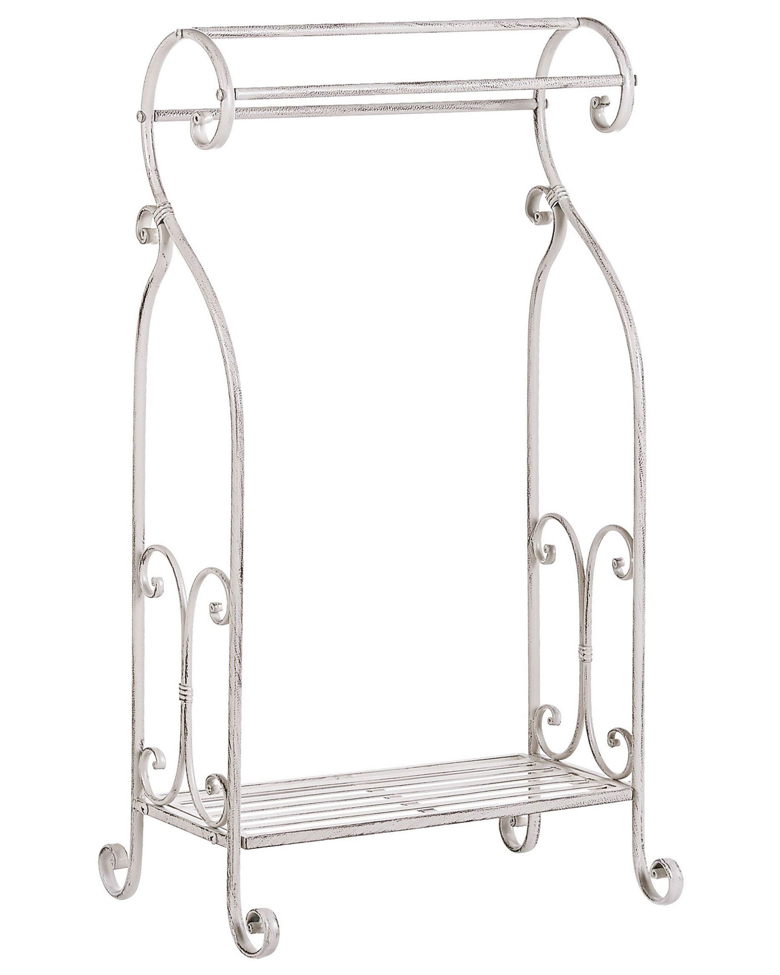 Towel Stand 49 x 91 cm White LINARES - Gemini Interiors