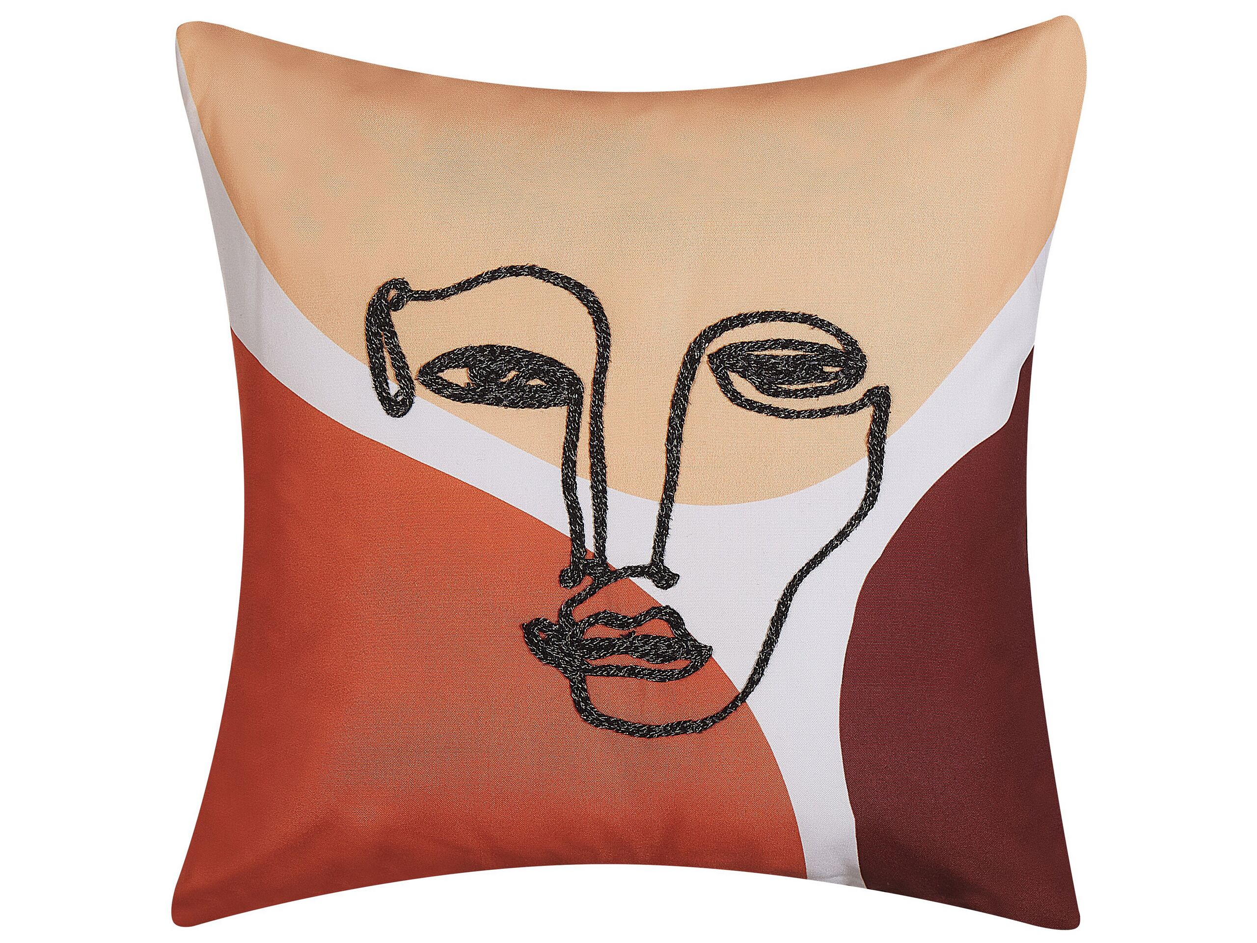 Embroidered Cushion 45 x 45 cm Multicolour RUDBEKIA - Gemini Interiors