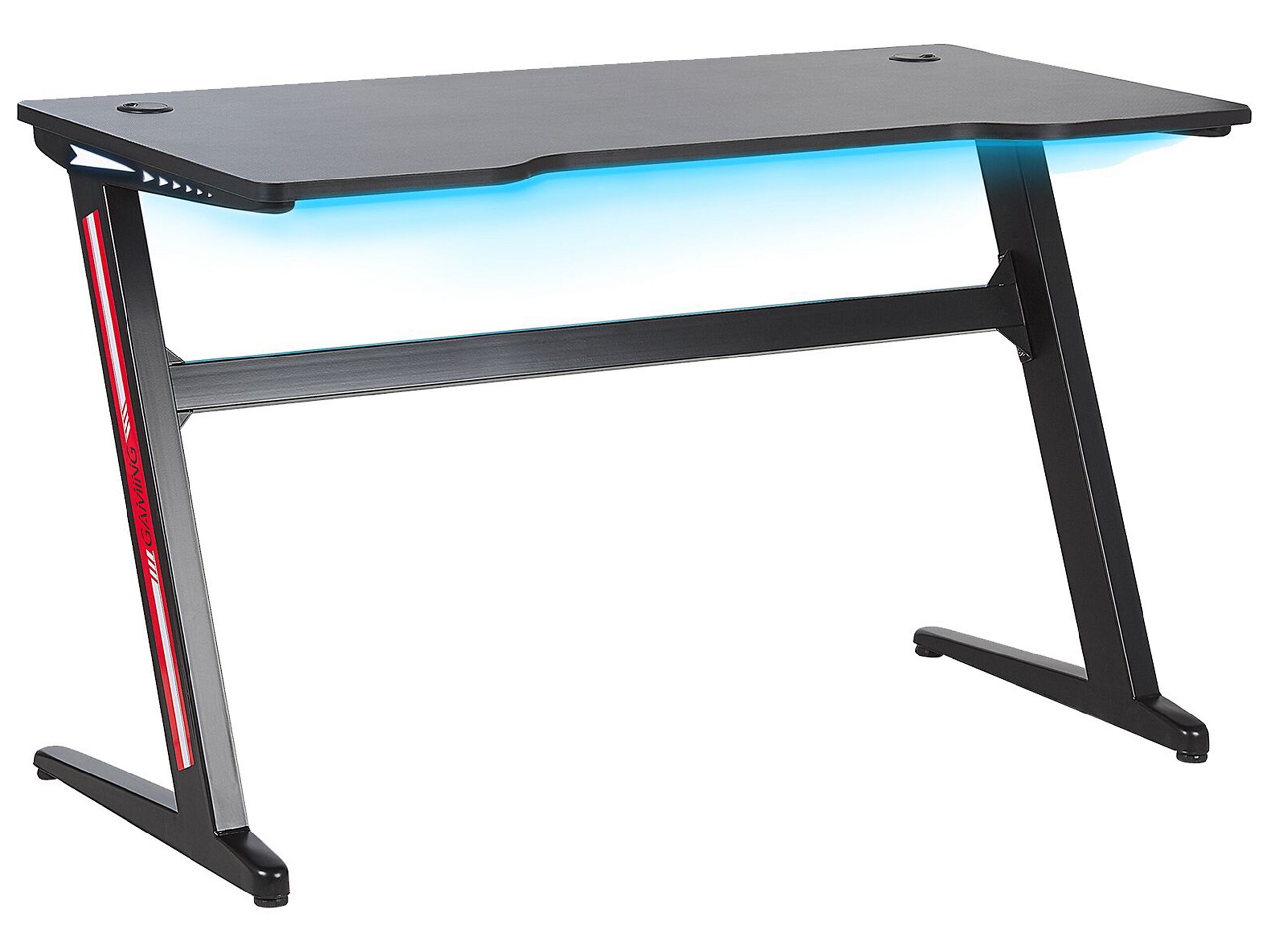 Gaming Desk with RGB LED Lights 120 x 60 cm Black DARFUR - Gemini Interiors