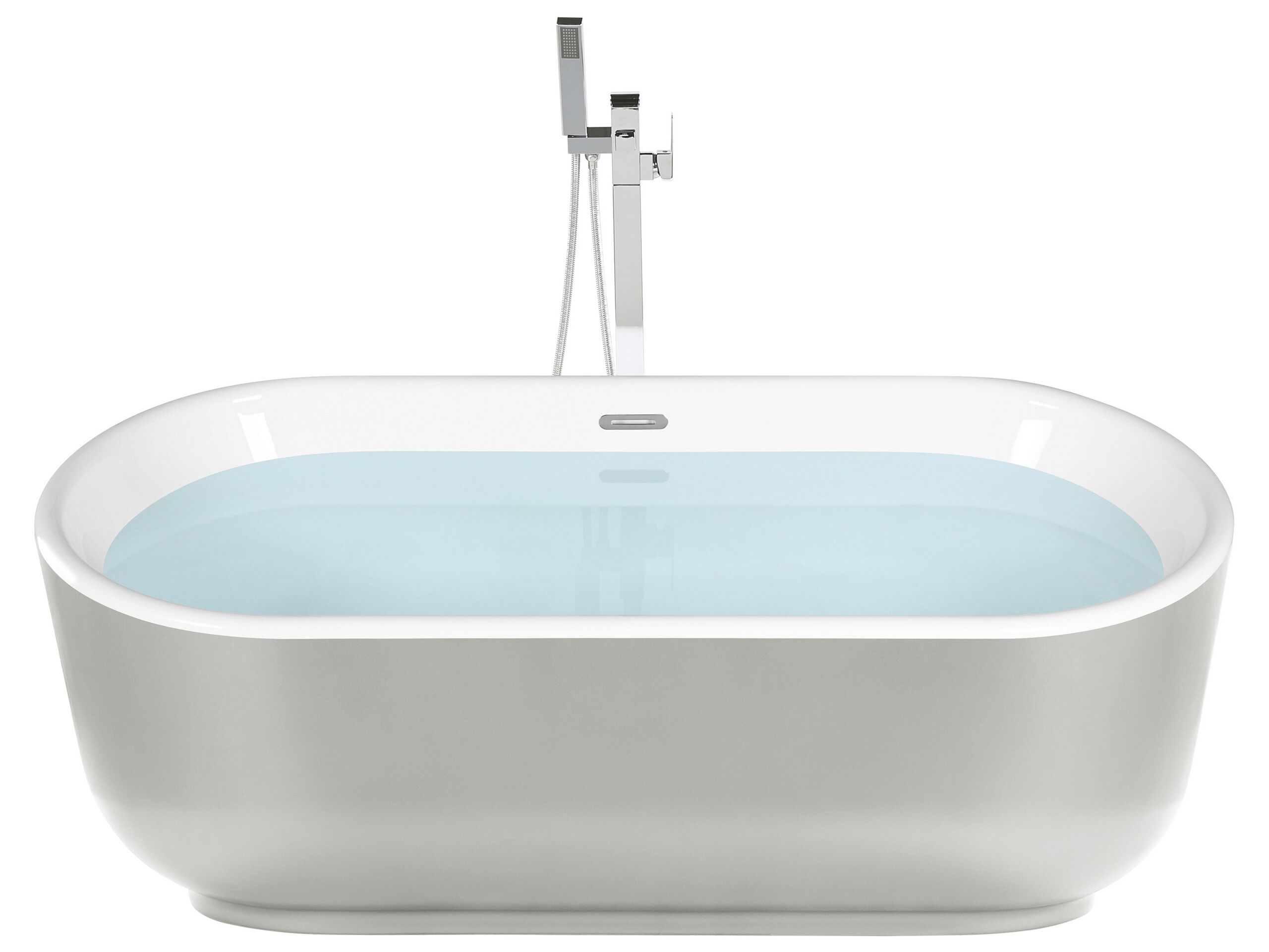 Freestanding Bath 1700 x 800 mm Silver PINEL - Gemini Interiors