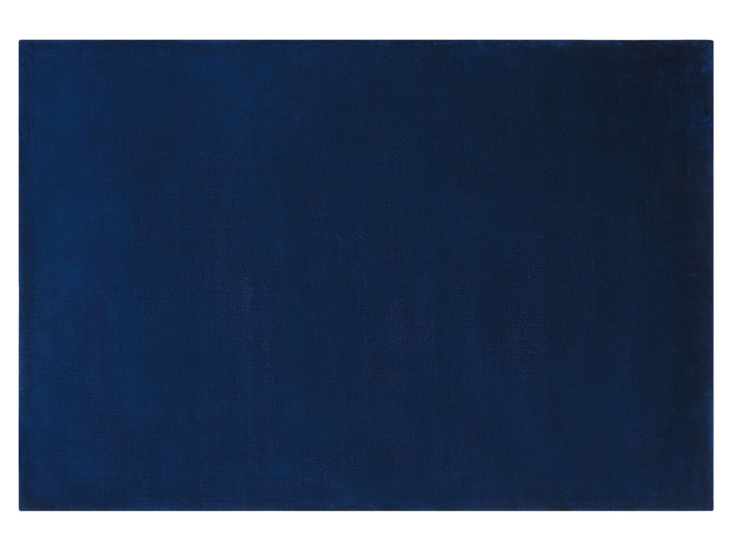 Viscose Area Rug 140x200cm Navy Blue - Gemini Interiors