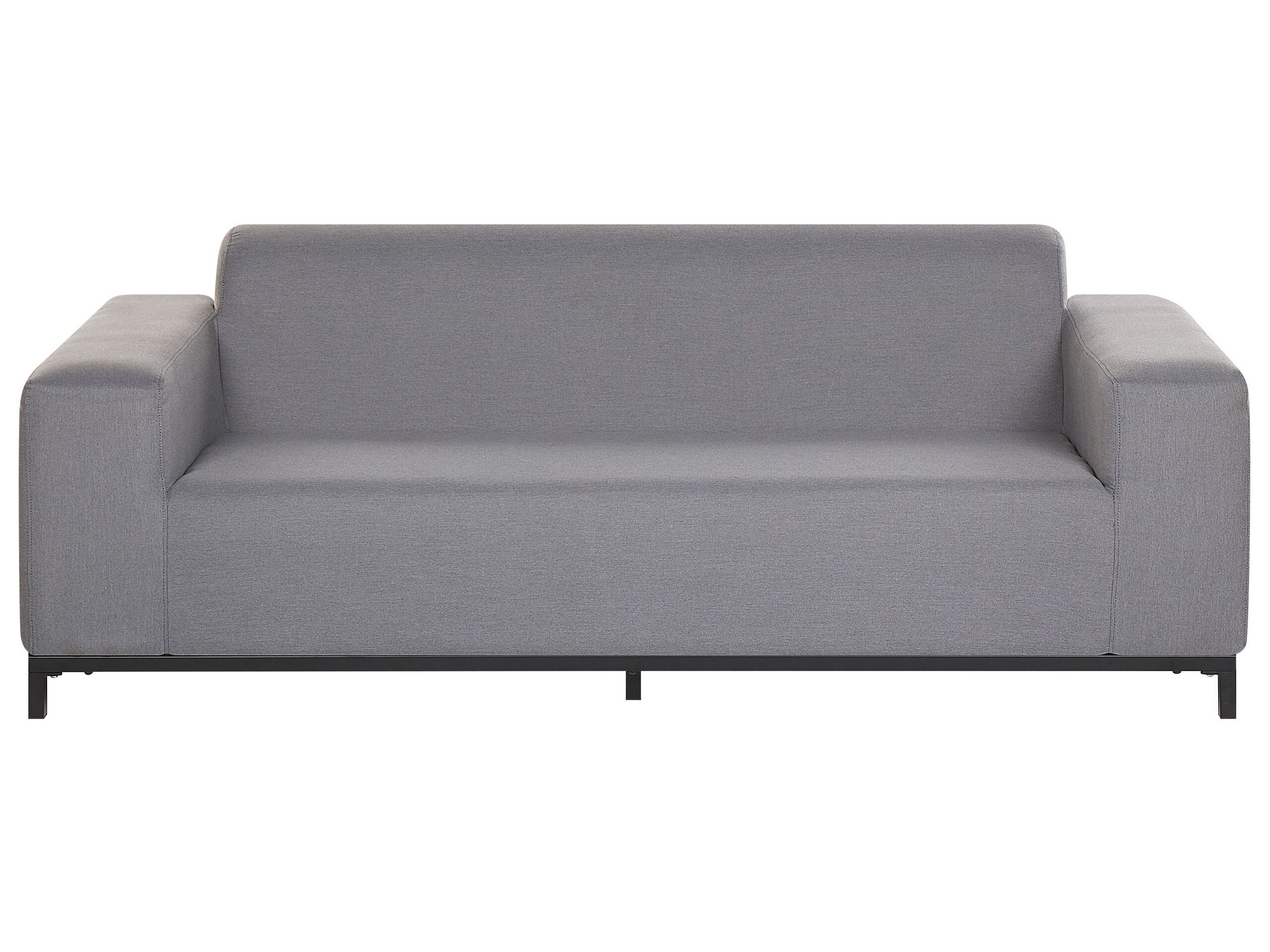 Garden Sofa Grey with Black ROVIGO - Gemini Interiors