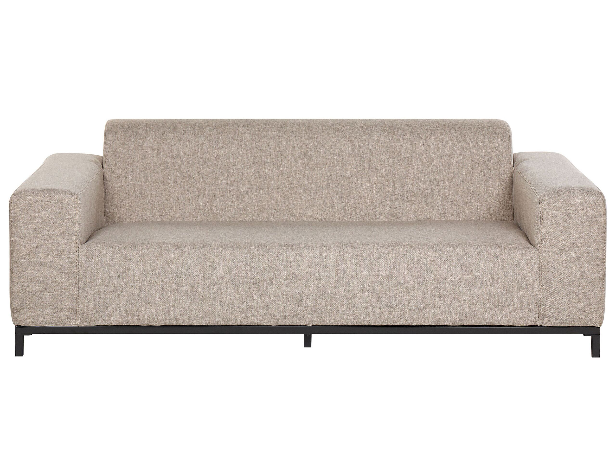 Garden Sofa Beige with Black ROVIGO - Gemini Interiors
