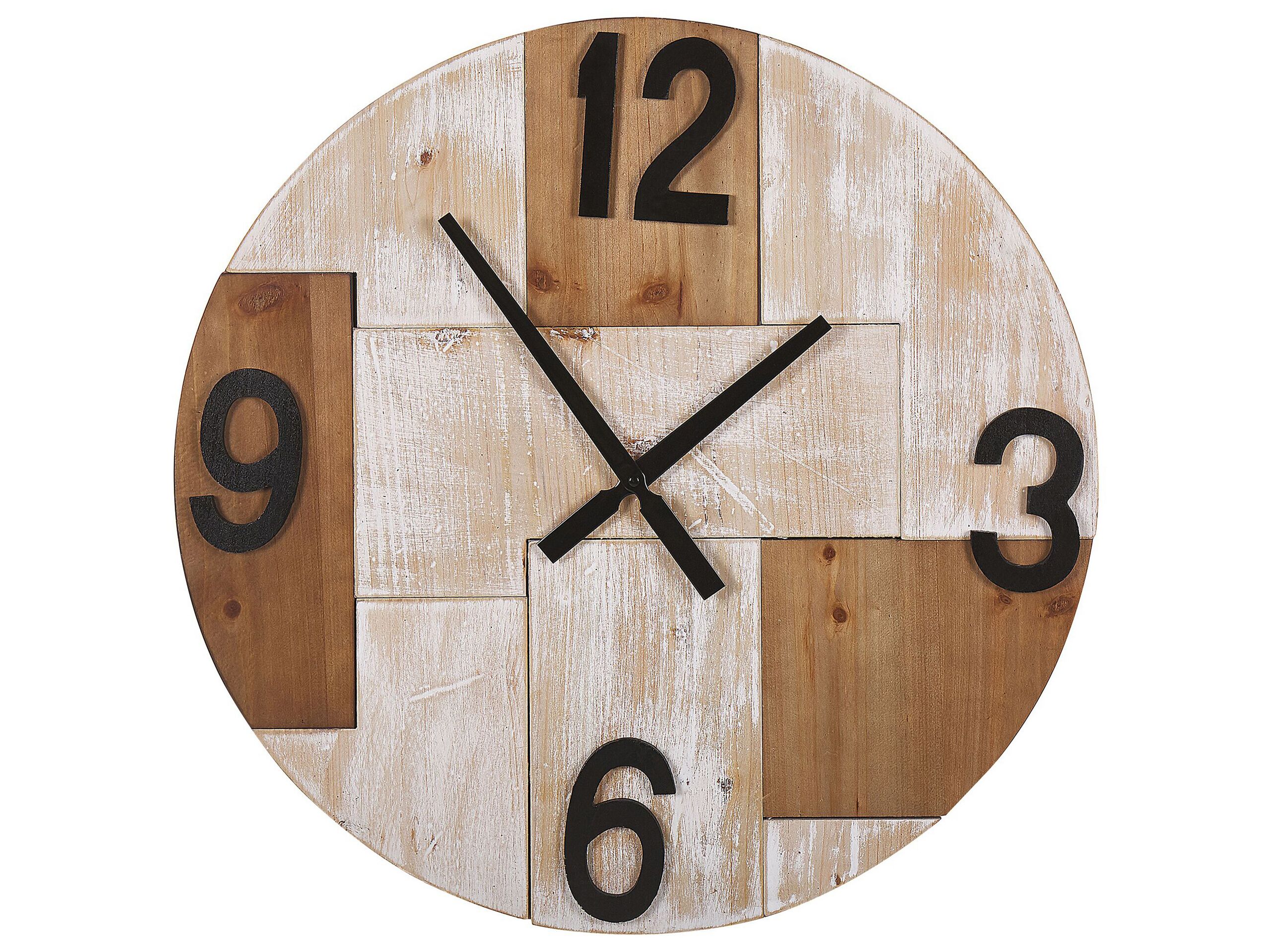 Wall Clock 60cm Light Wood - Gemini Interiors