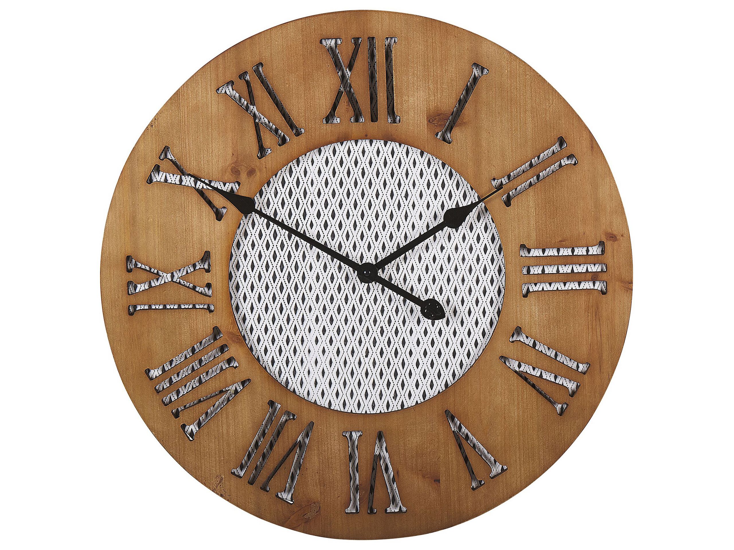 Wall Clock 60cm Dark Wood - Gemini Interiors