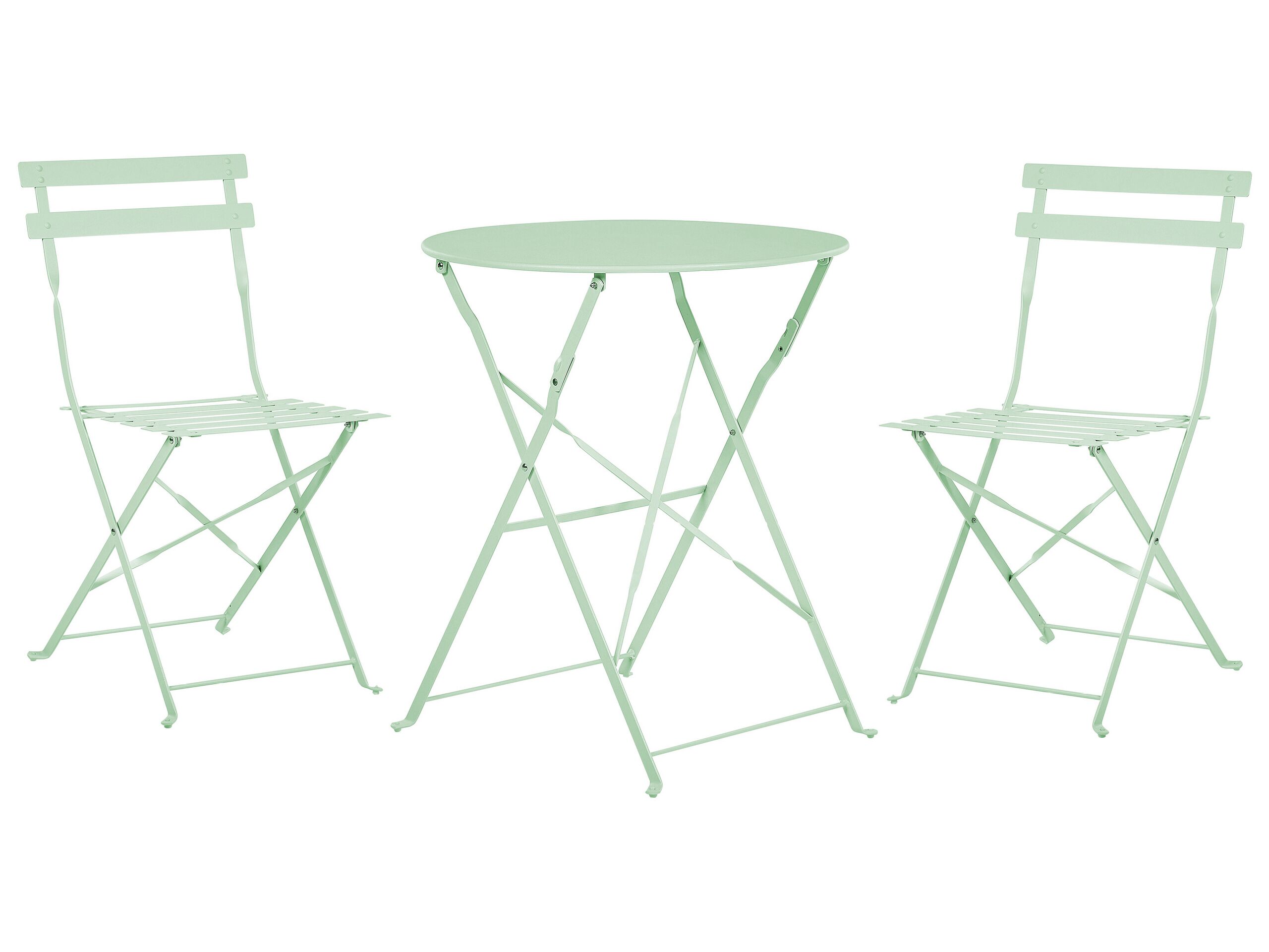 Steel Garden Bistro Set Mint Green FIORI - Gemini Interiors