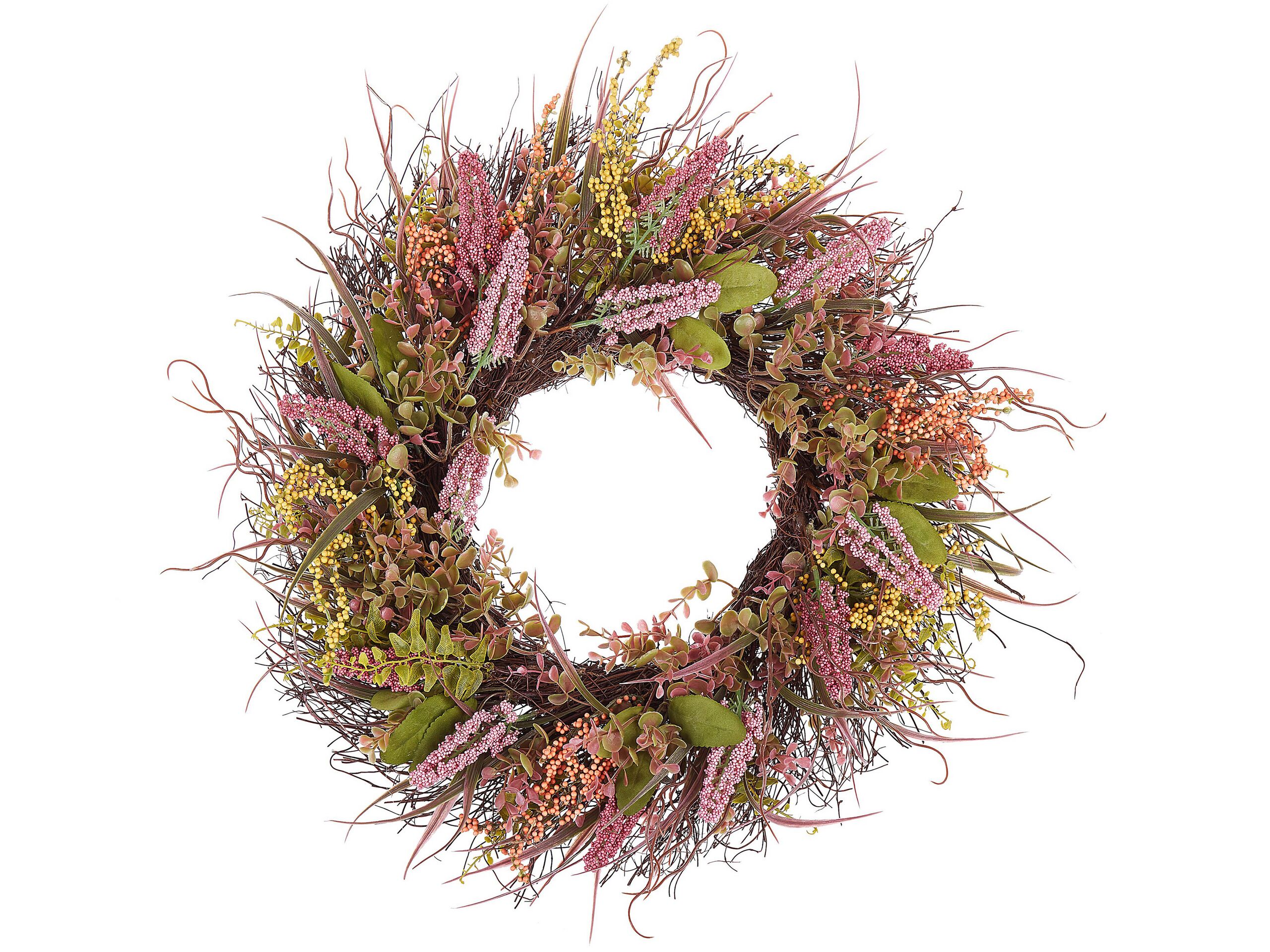 Door Wreath 50cm Pink and Green - Gemini Interiors