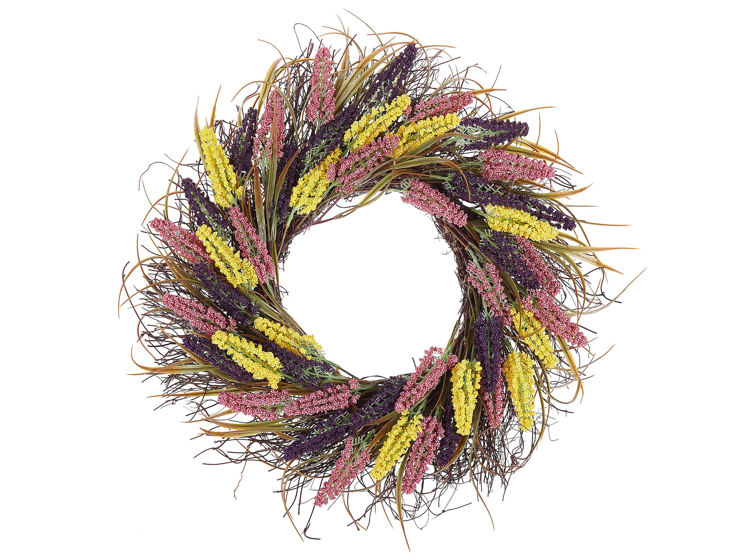 Door Wreath Ã ̧ 50 cm Multicolour CANDELARIA - Gemini Interiors