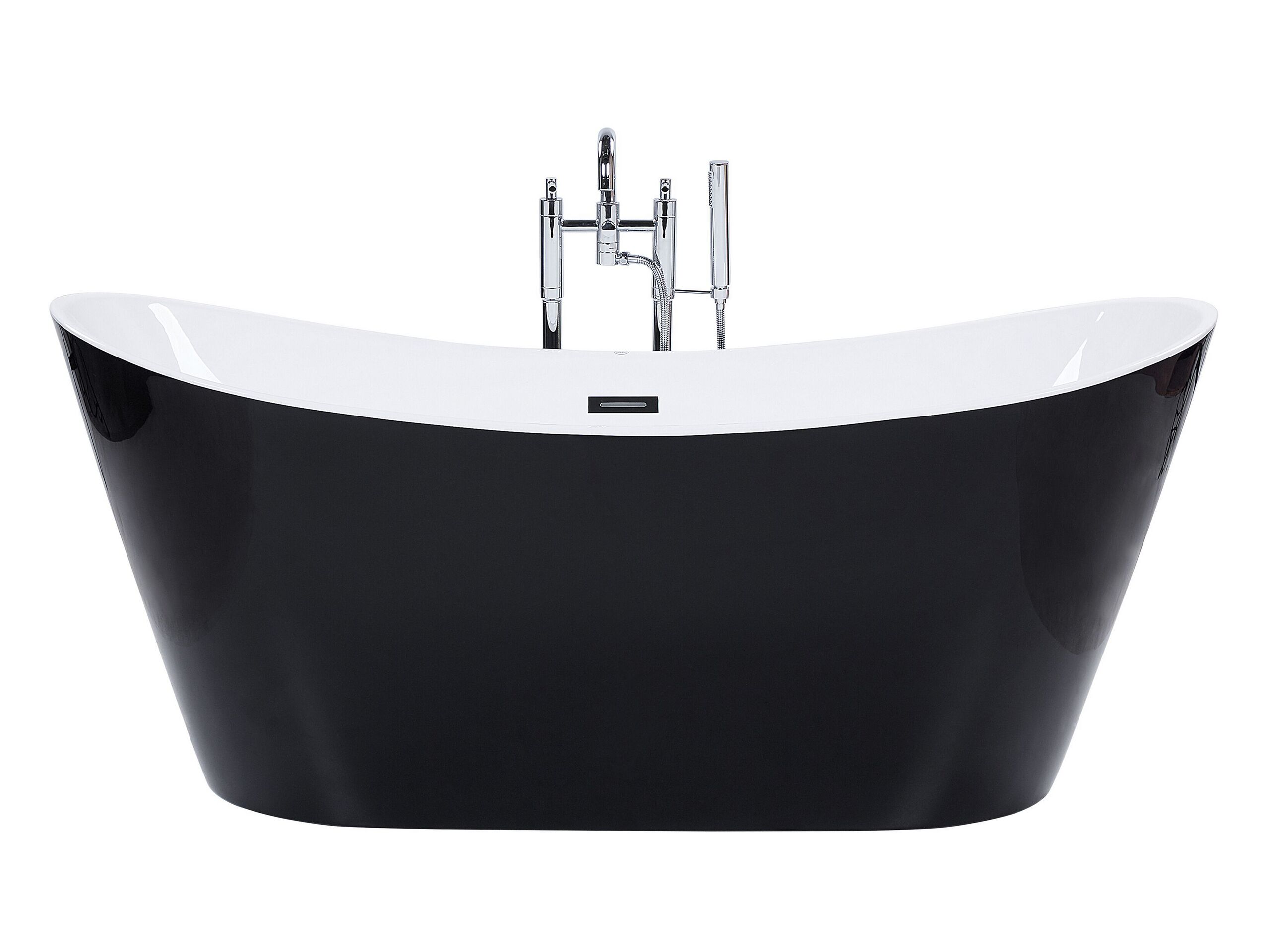 Freestanding Bath 1500 x 750 mm Black ANTIGUA - Gemini Interiors