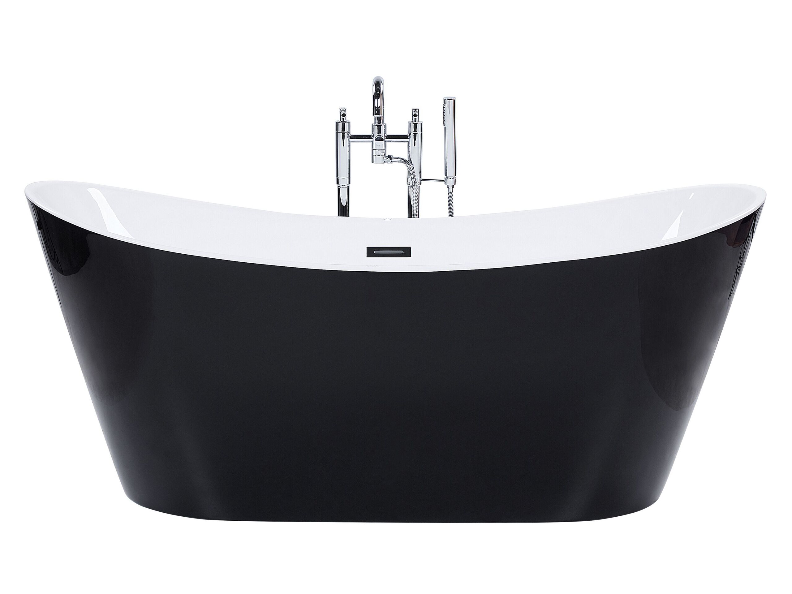 Freestanding Bath 1600 x 760 mm Black ANTIGUA - Gemini Interiors