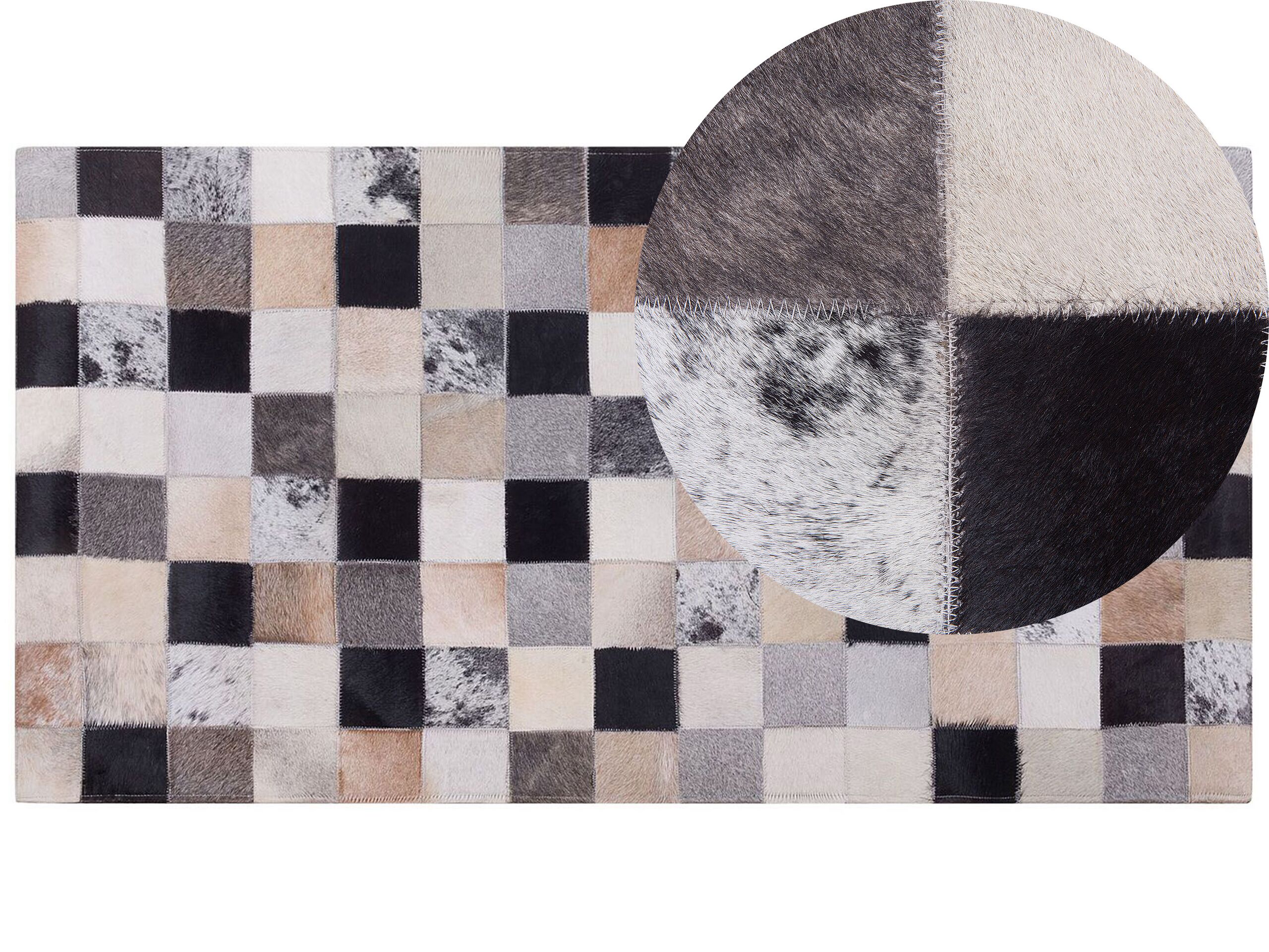 Cowhide Area Rug 80x150cm Brown - Gemini Interiors