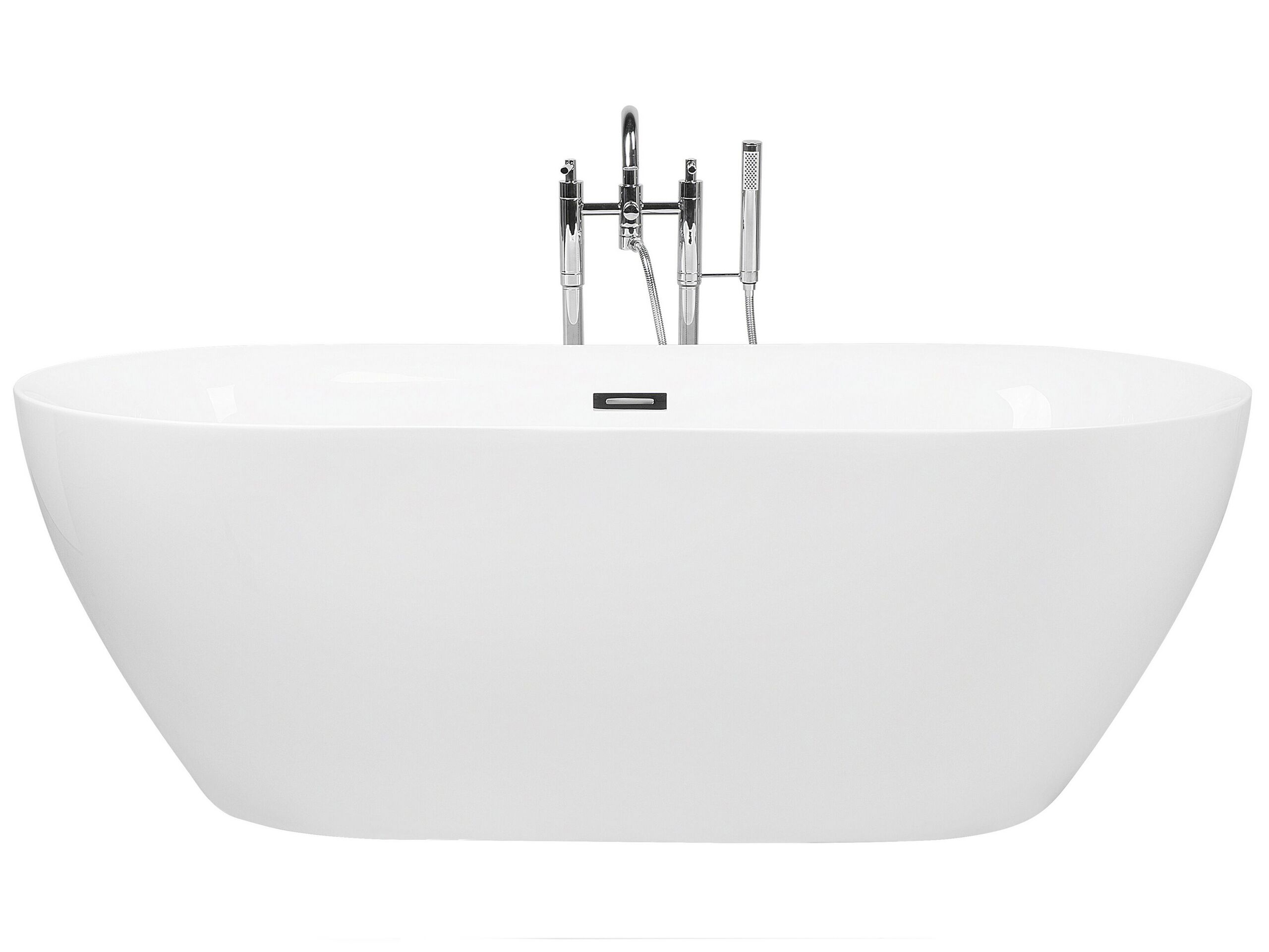 Freestanding Bath 1800 x 800 mm White CARRERA - Gemini Interiors