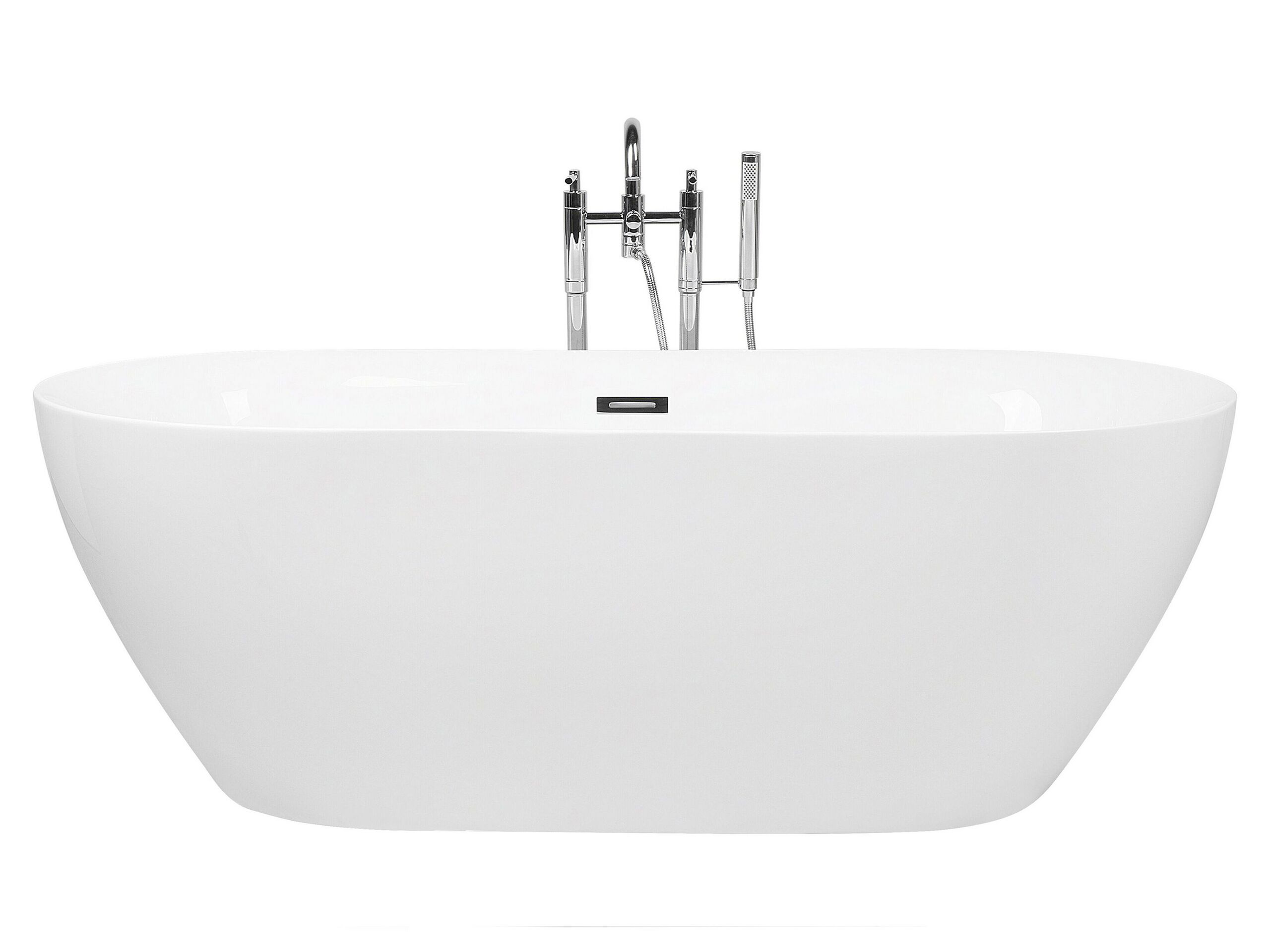 Freestanding Bath 1600 x 750 mm White CARRERA - Gemini Interiors