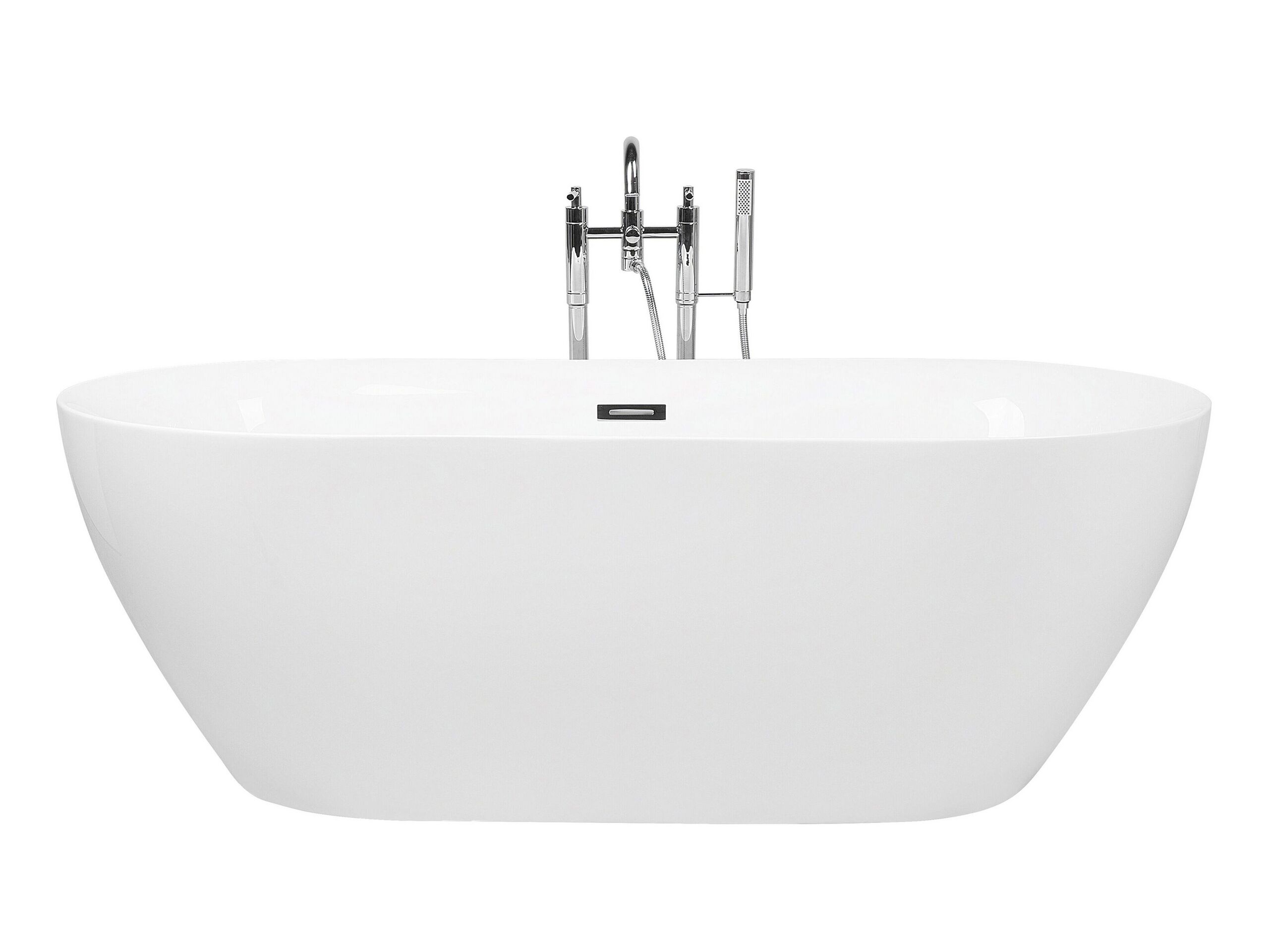 Freestanding Bath 1500 x 750 mm White CARRERA - Gemini Interiors