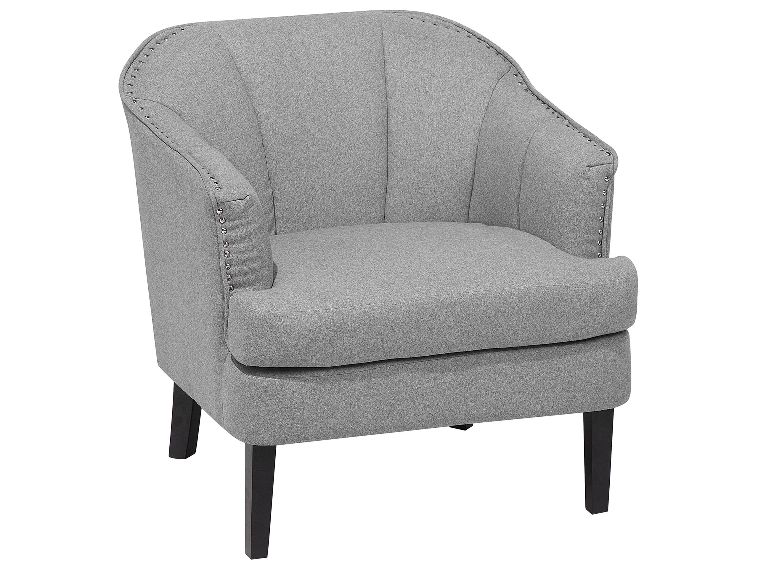 Fabric Armchair Grey ELVERUM - Gemini Interiors