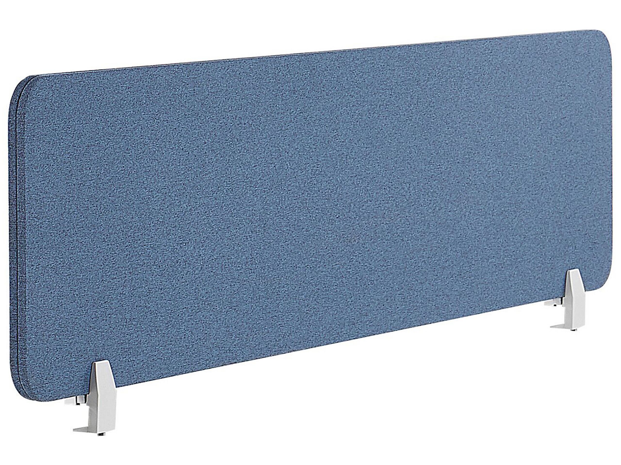 Desk Screen 160 x 40 cm Blue WALLY - Gemini Interiors
