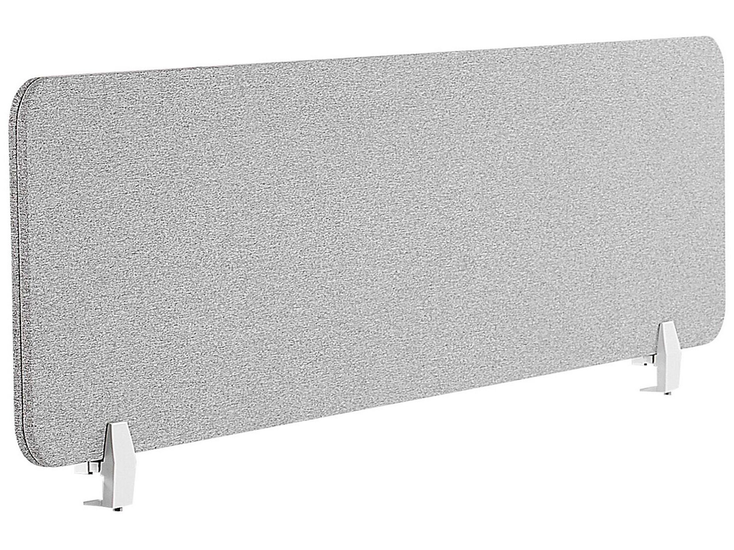 Desk Screen 160 x 40 cm Light Grey WALLY - Gemini Interiors