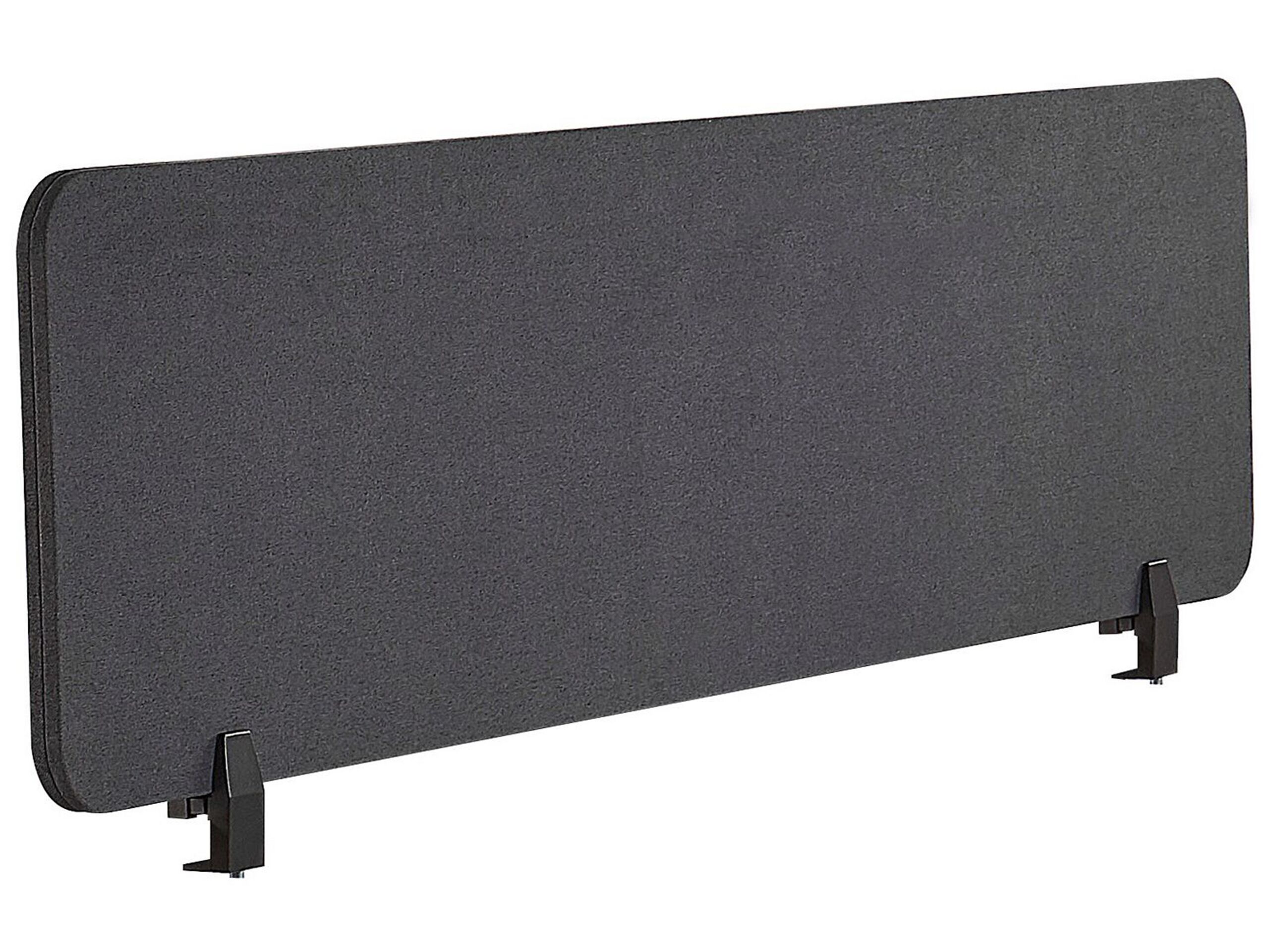 Desk Screen 160 x 40 cm Dark Grey WALLY - Gemini Interiors