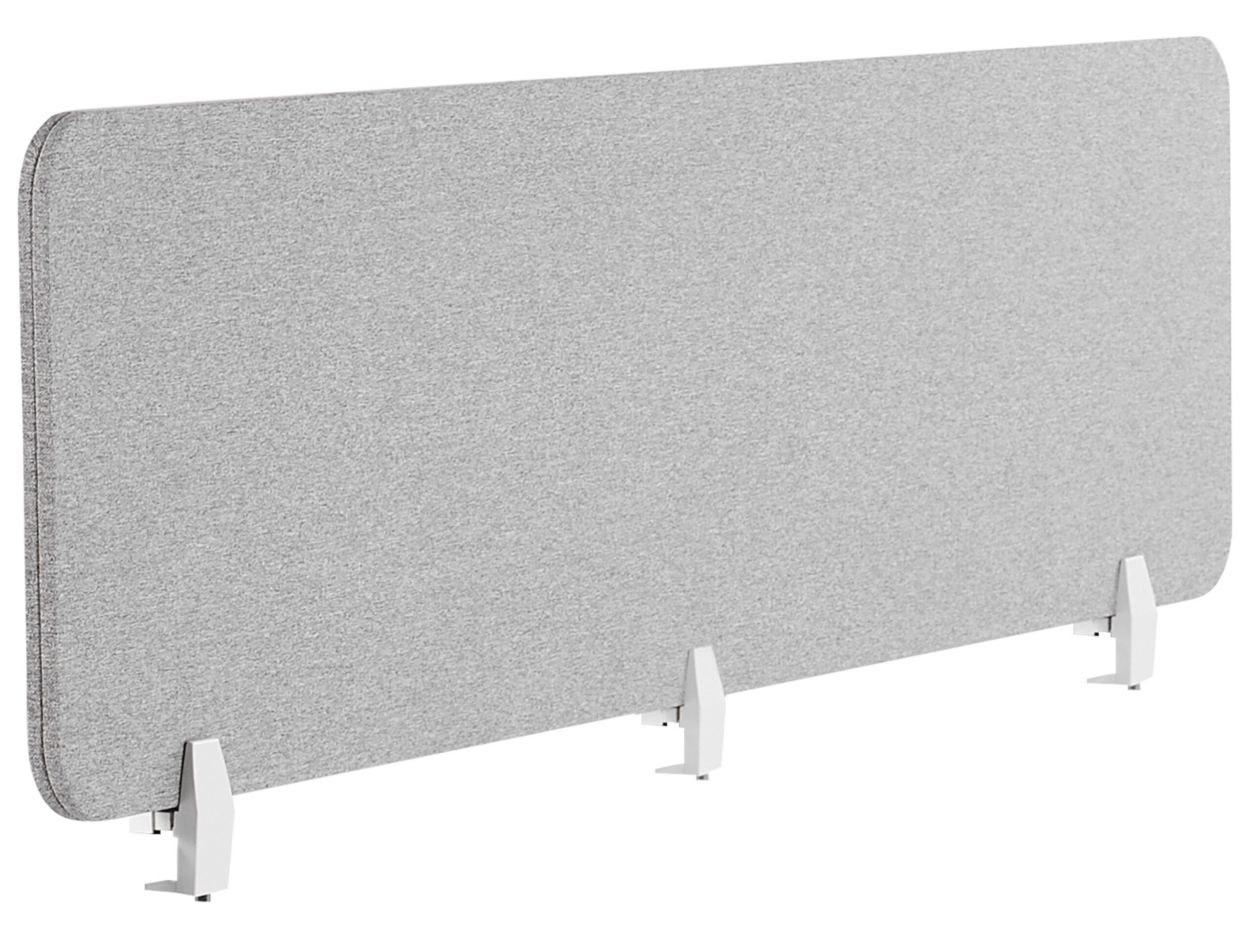 Desk Screen 180 x 40 cm Light Grey WALLY - Gemini Interiors