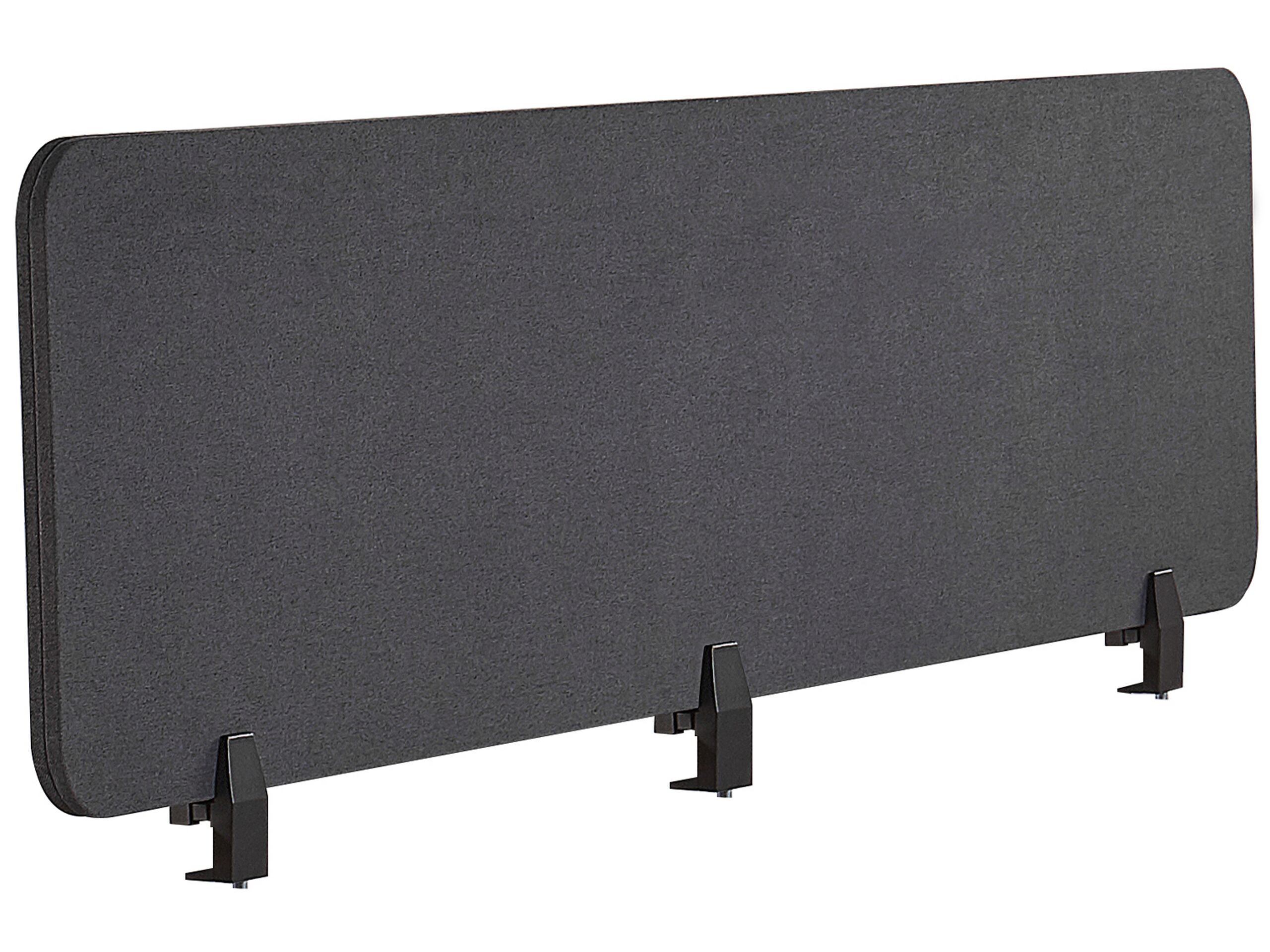 Desk Screen 180 x 40 cm Dark Grey WALLY - Gemini Interiors