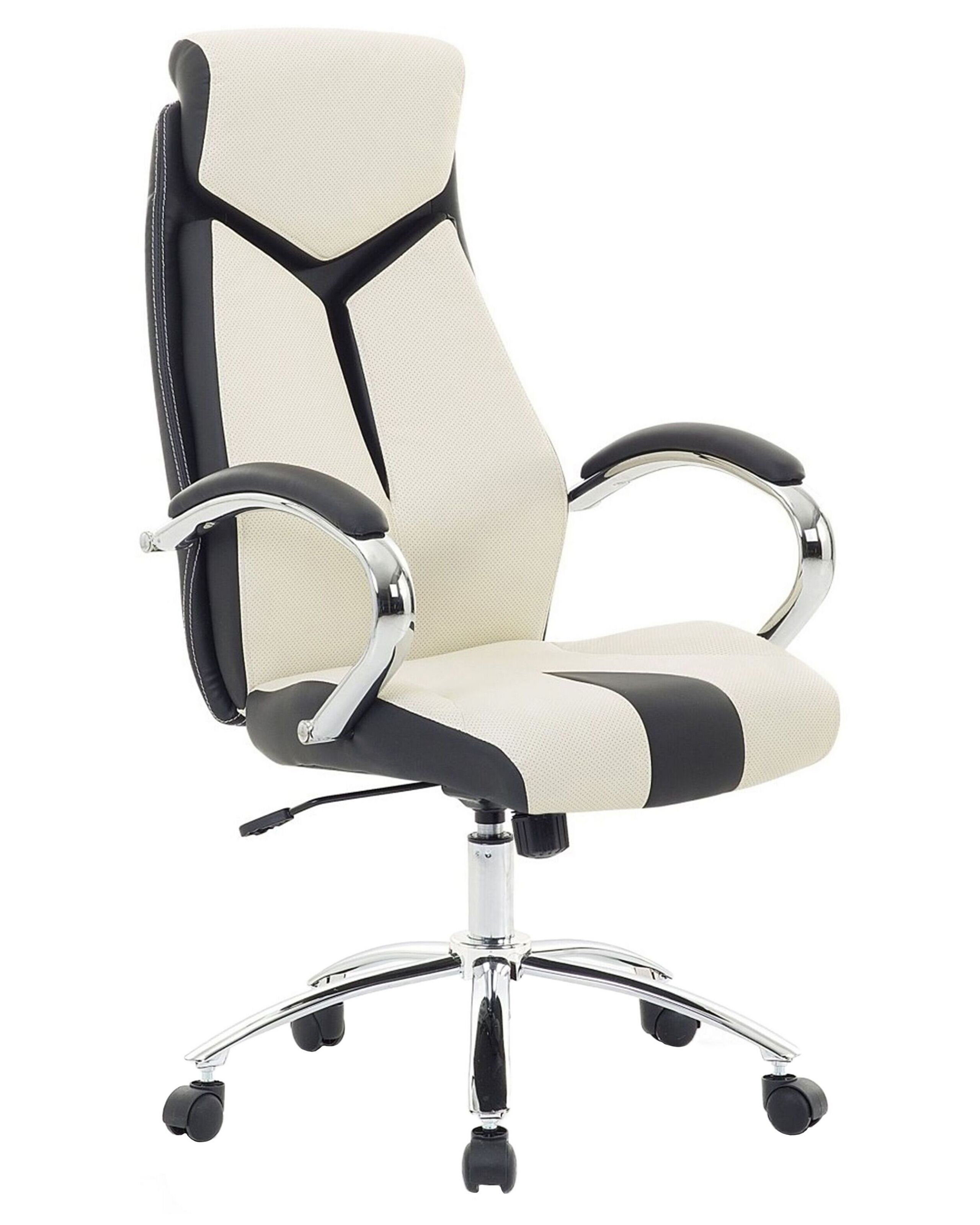 Swivel Office Chair Beige FORMULA 1 - Gemini Interiors