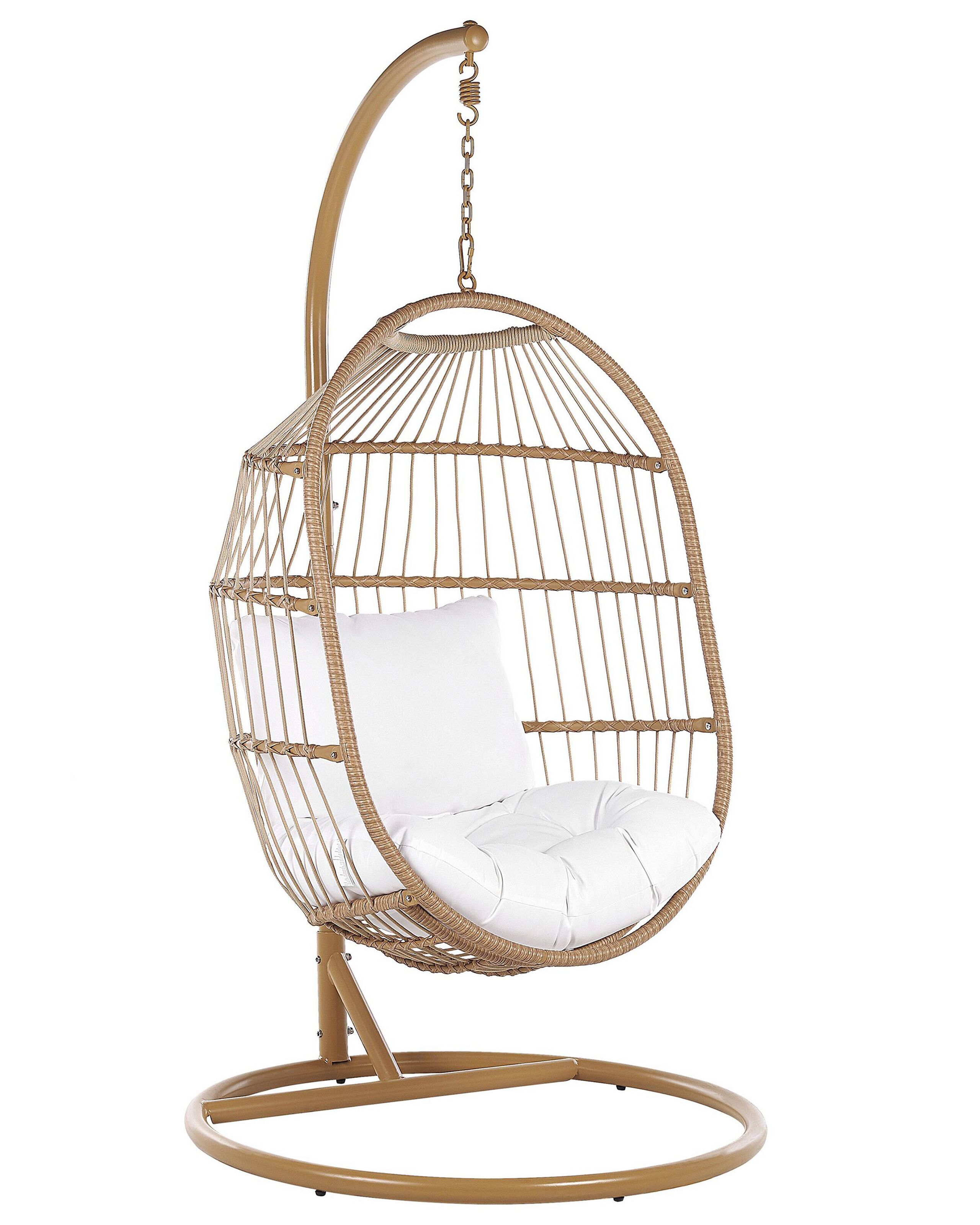 PE Rattan Hanging Chair Natural ALBA - Gemini Interiors