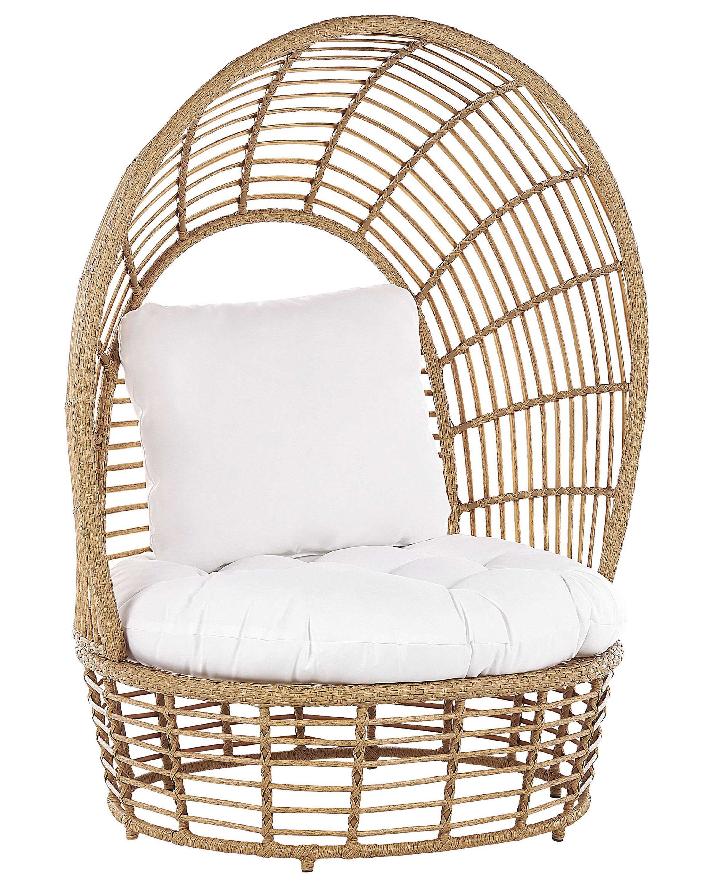Rattan Basket Chair Natural LIDO - Gemini Interiors