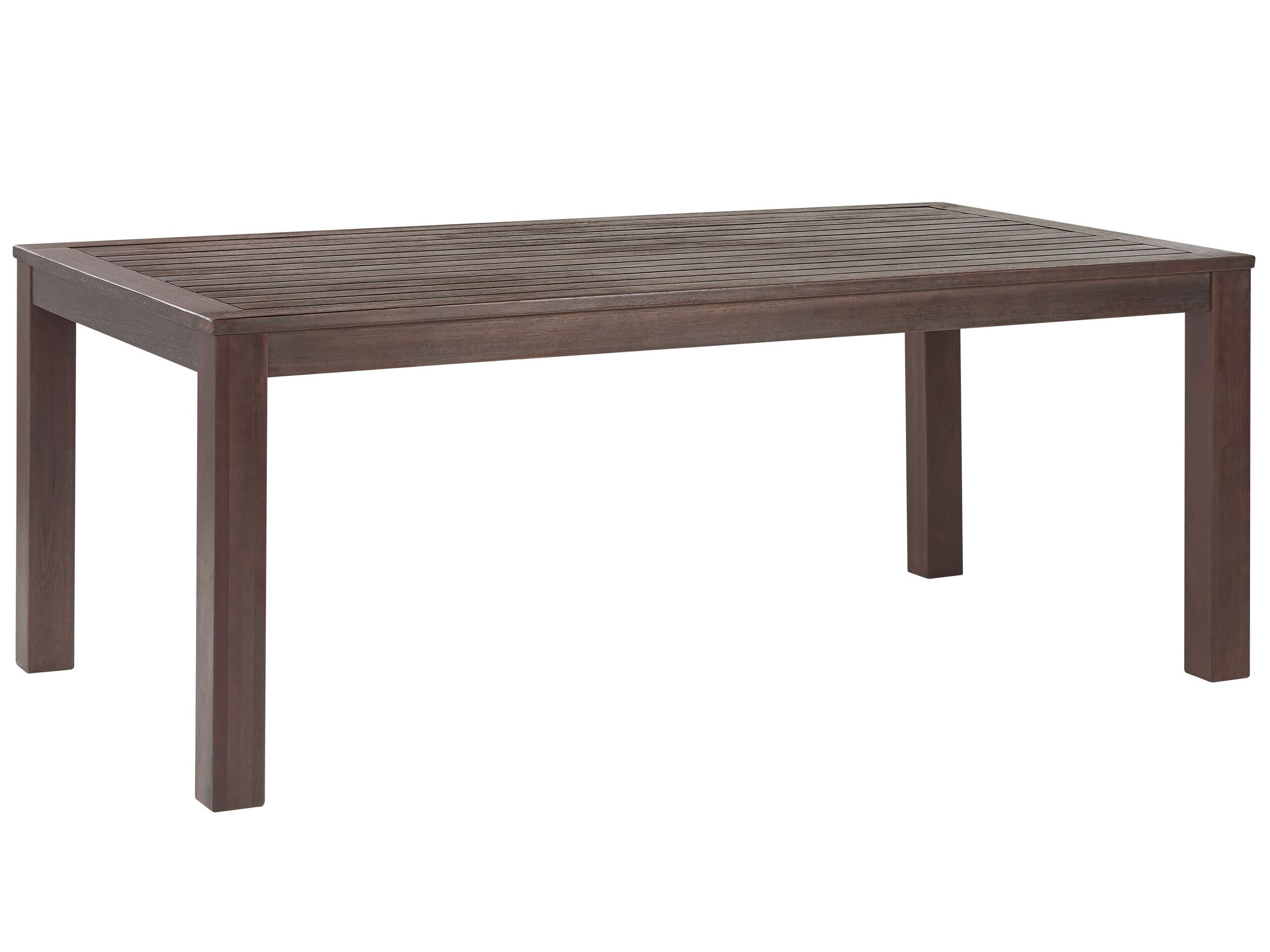 Eucalyptus Garden Dining Table 180 x 100 cm Dark Wood TUSCANIA - Gemini Interiors