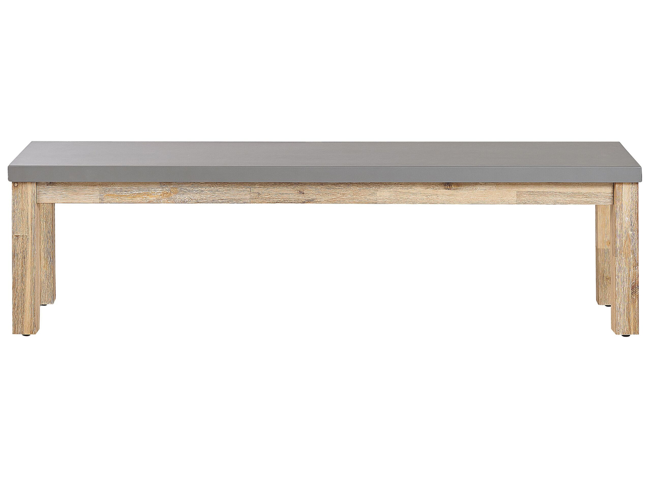 Concrete Outdoor Bench Grey 160 cm OSTUNI - Gemini Interiors