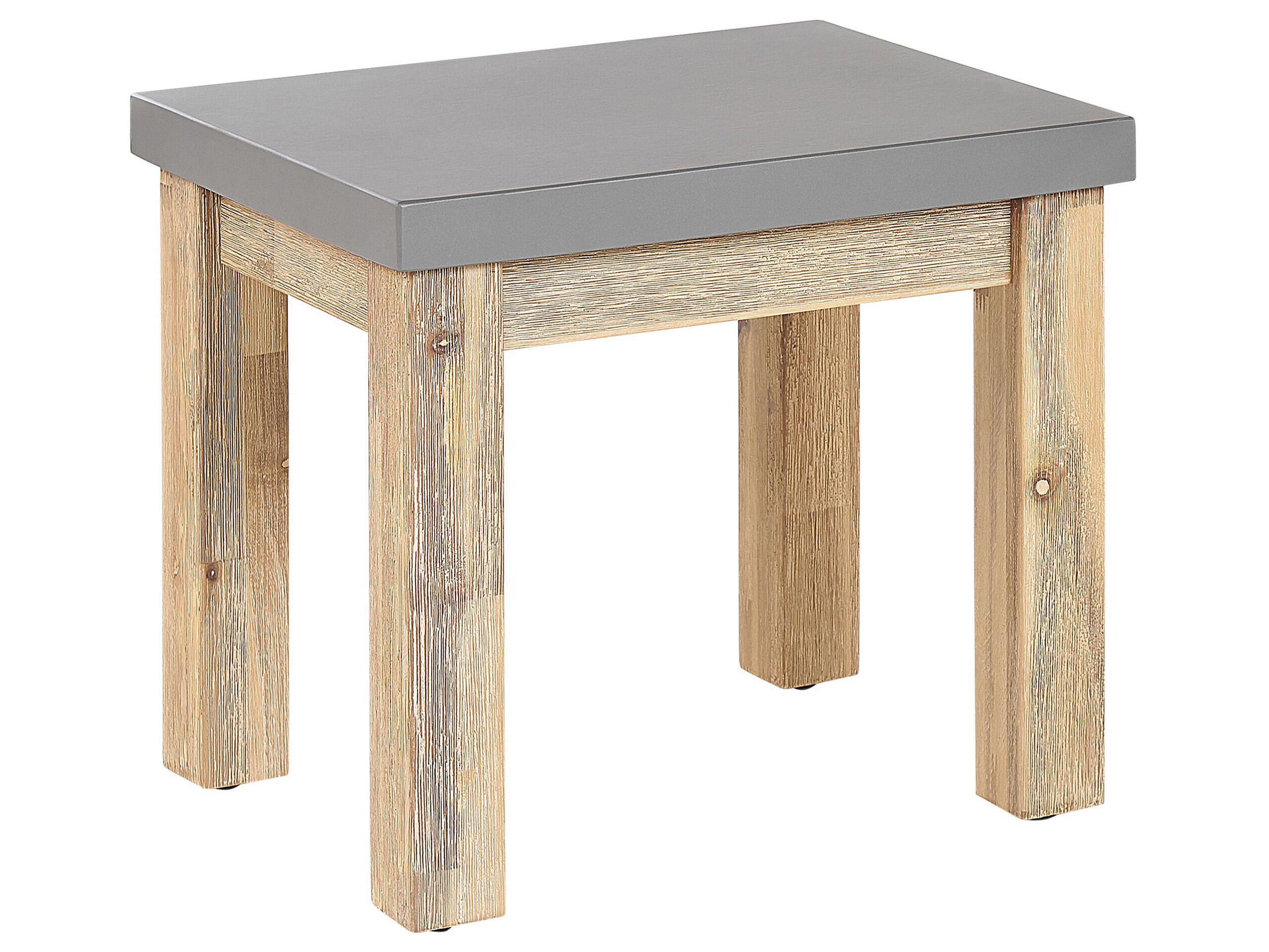 Concrete Garden Stool Grey OSTUNI - Gemini Interiors