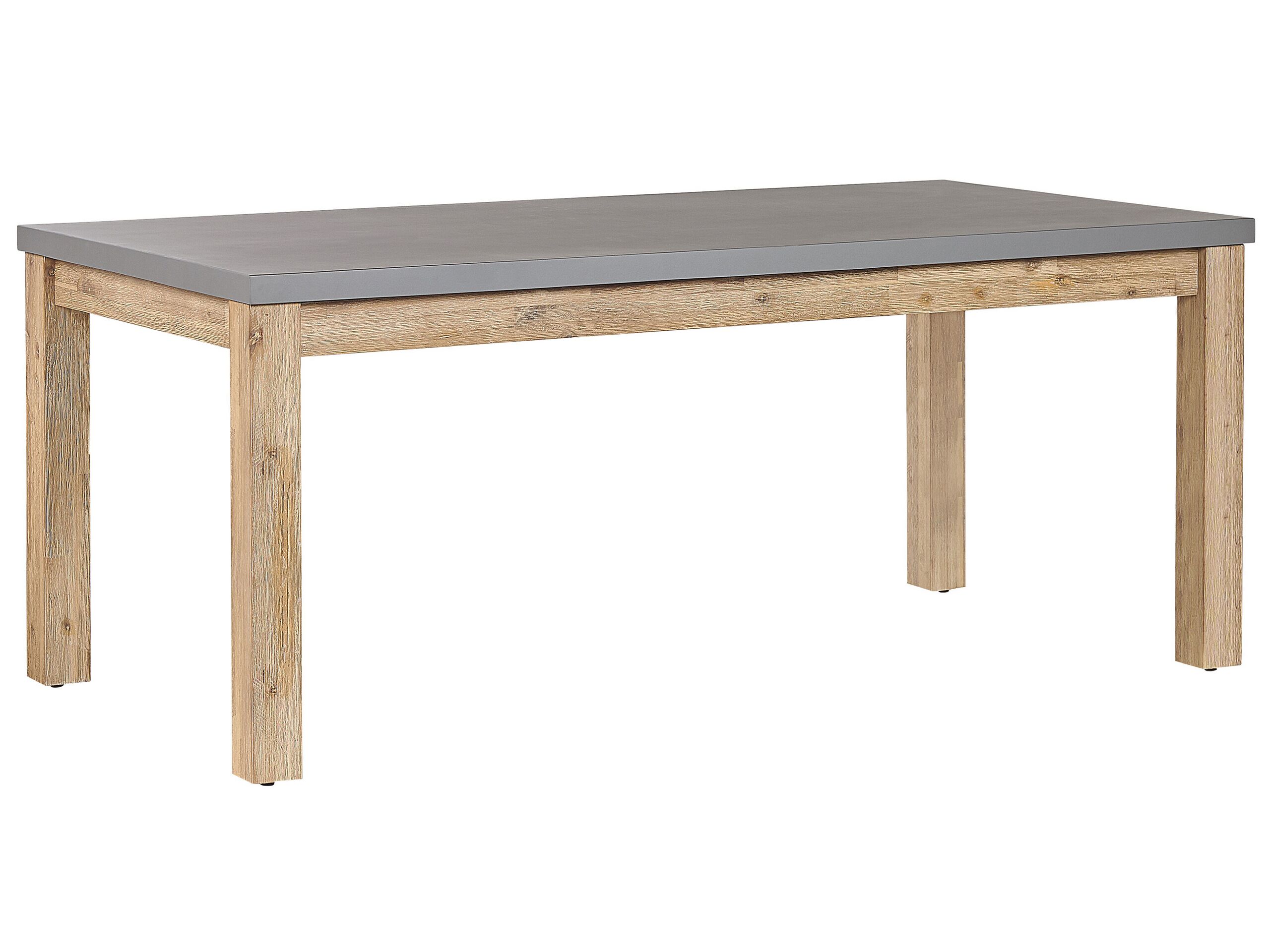 Concrete Garden Table 180 x 90 cm Grey OSTUNI - Gemini Interiors