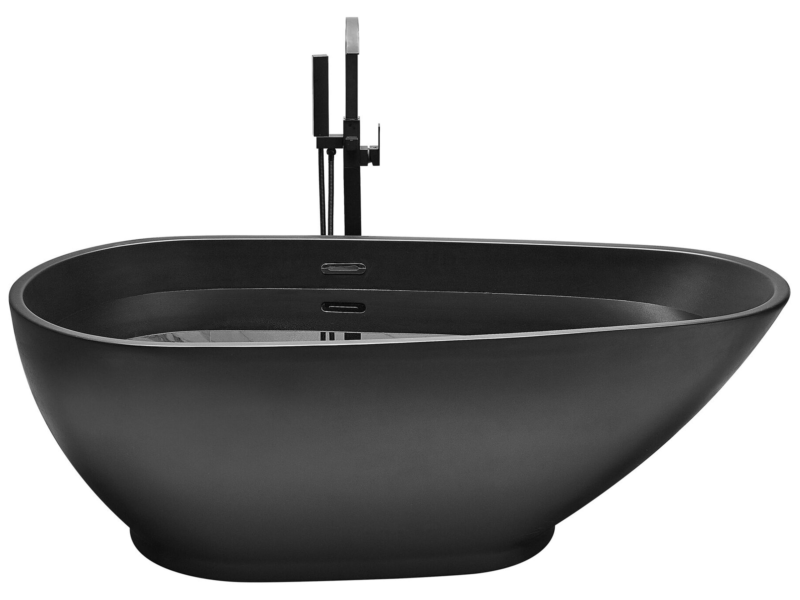 Freestanding Bath 1730 x 820 mm Black GUIANA - Gemini Interiors