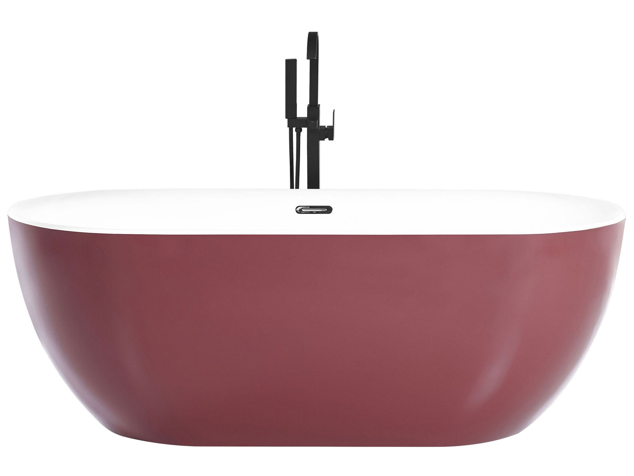 Freestanding Bath 1700 x 800 mm Red CARRERA - Gemini Interiors
