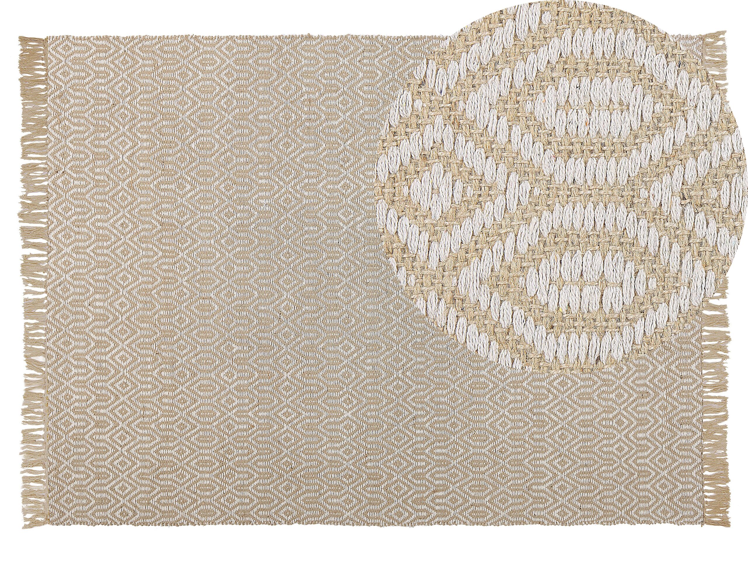 Jute Area Rug 140x200cm Beige - Gemini Interiors