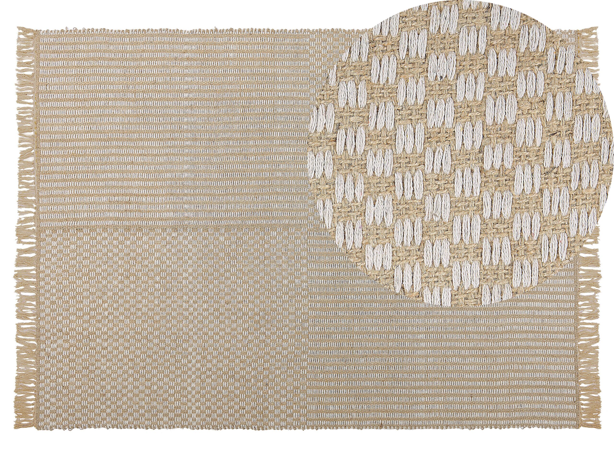 Jute Area Rug 140x200cm Beige - Gemini Interiors