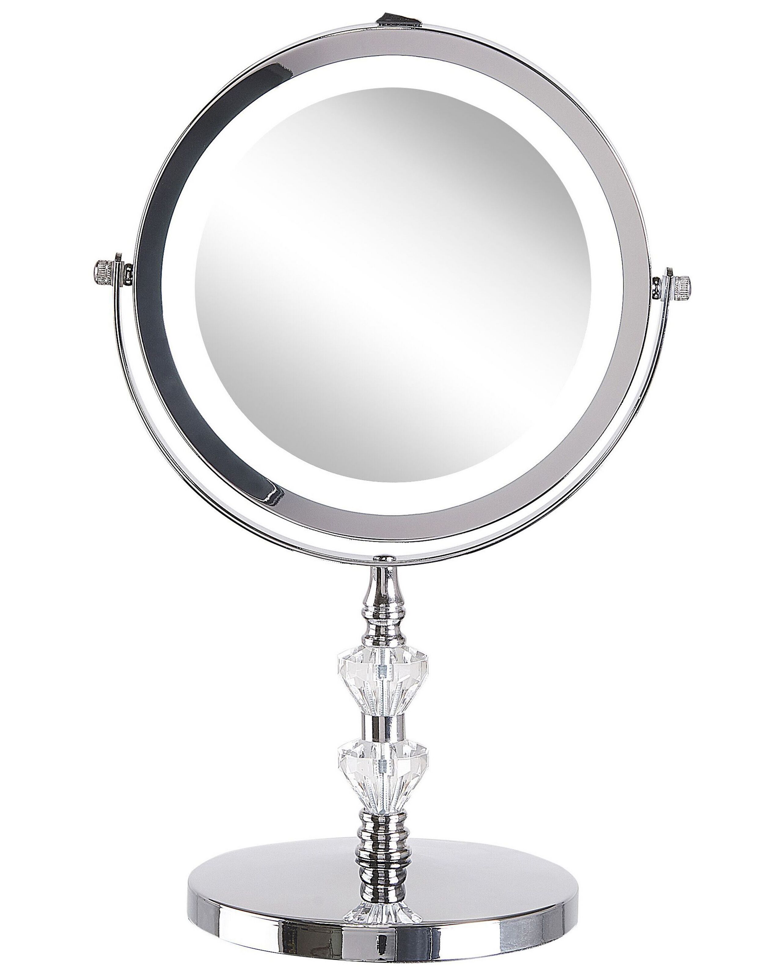 Lighted Table Mirror - Silver - Gemini Interiors