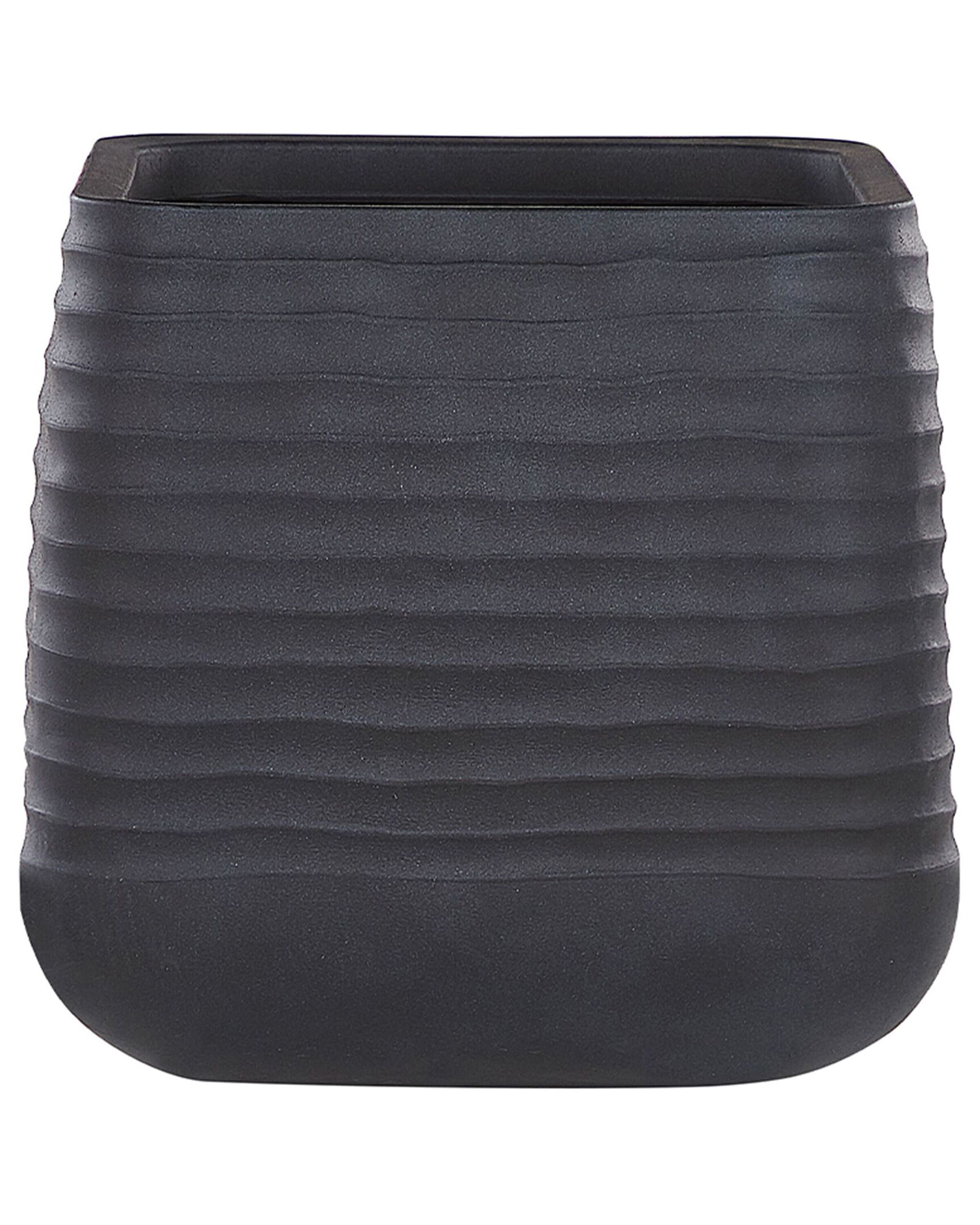 Plant Pot 50 x 50 x 49 cm Black PARIKIA - Gemini Interiors