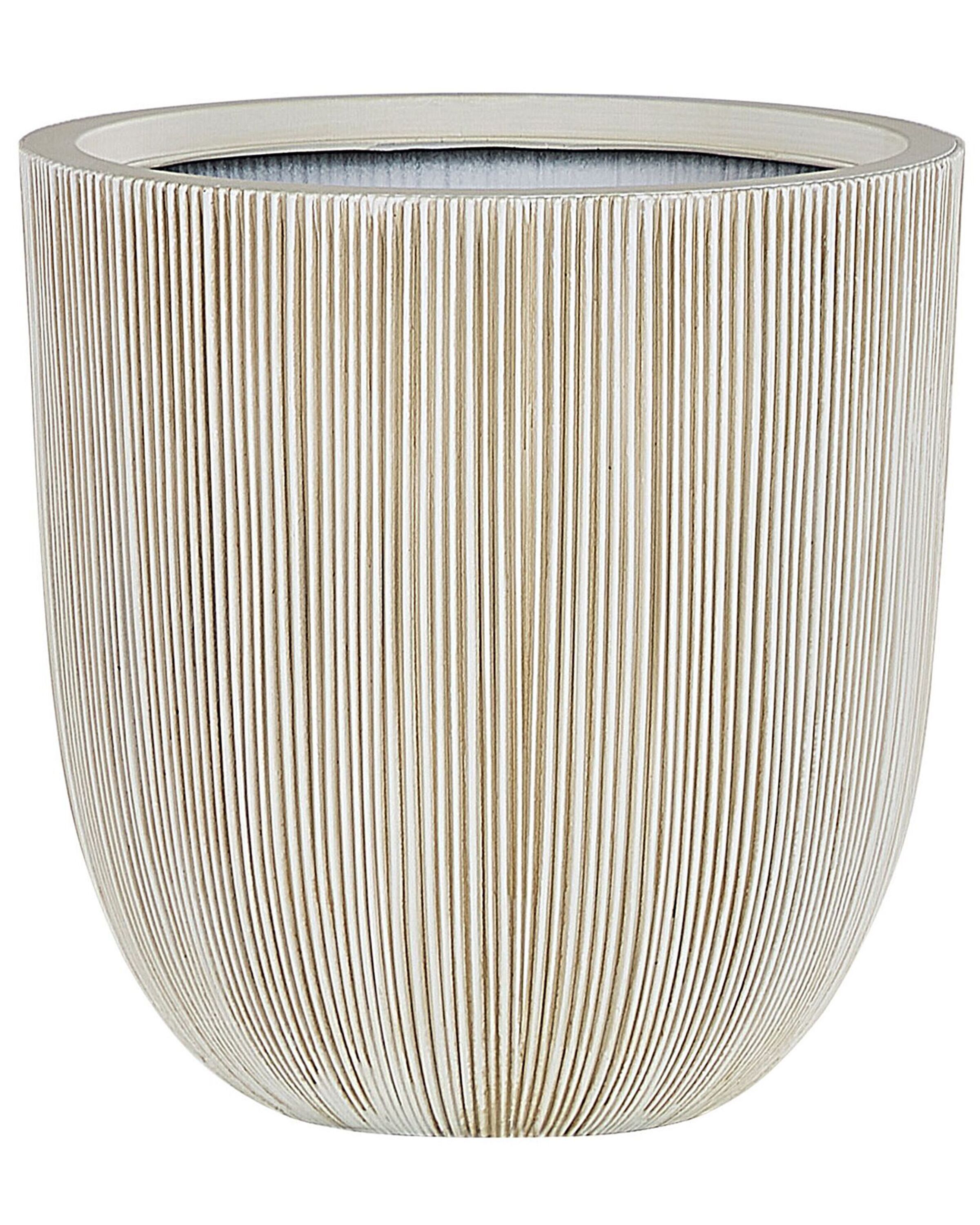 Plant Pot 44 x 44 x 48 cm Beige CHIOS - Gemini Interiors