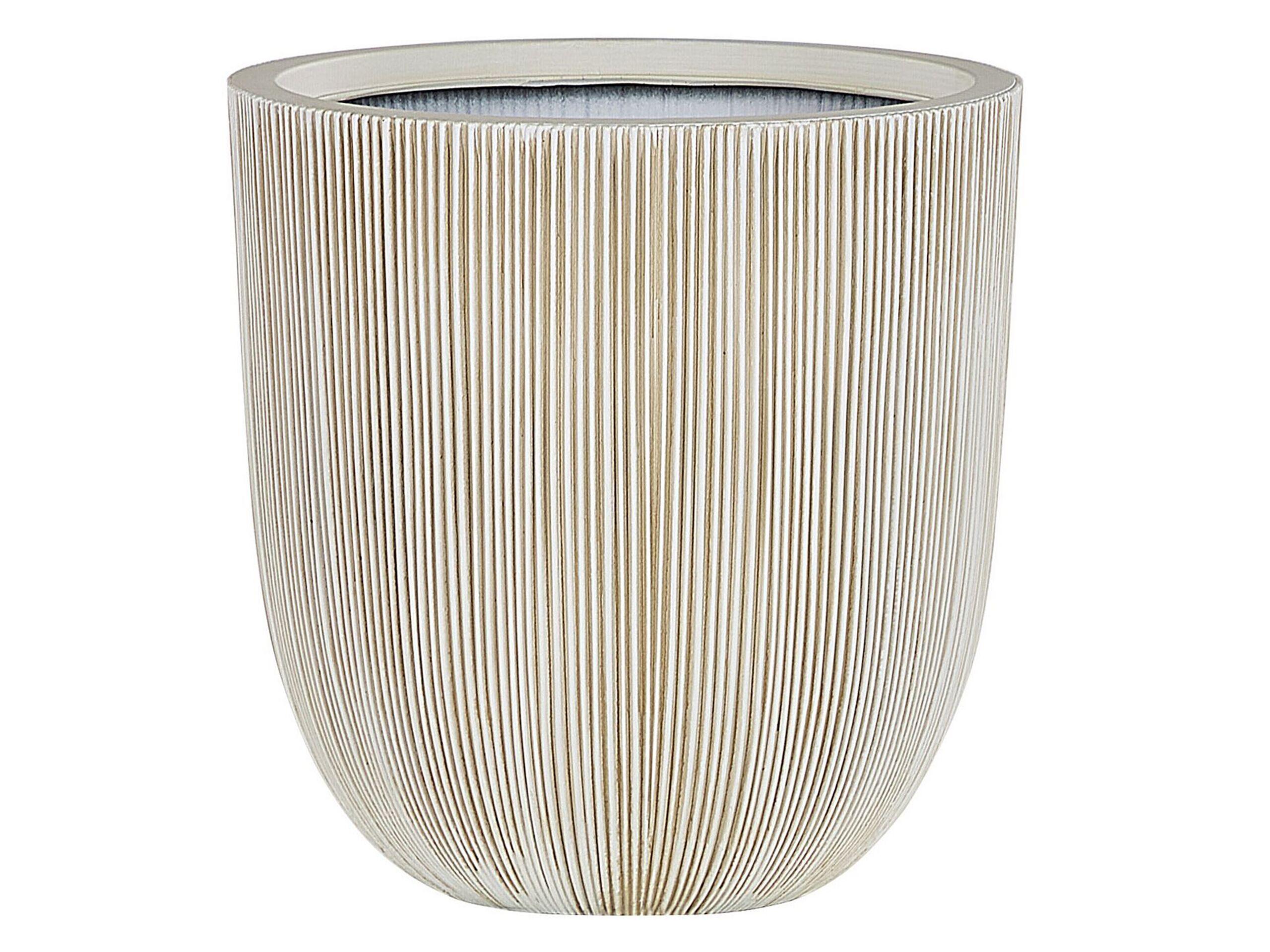 Plant Pot 37 x 37 x 38 cm Beige CHIOS - Gemini Interiors