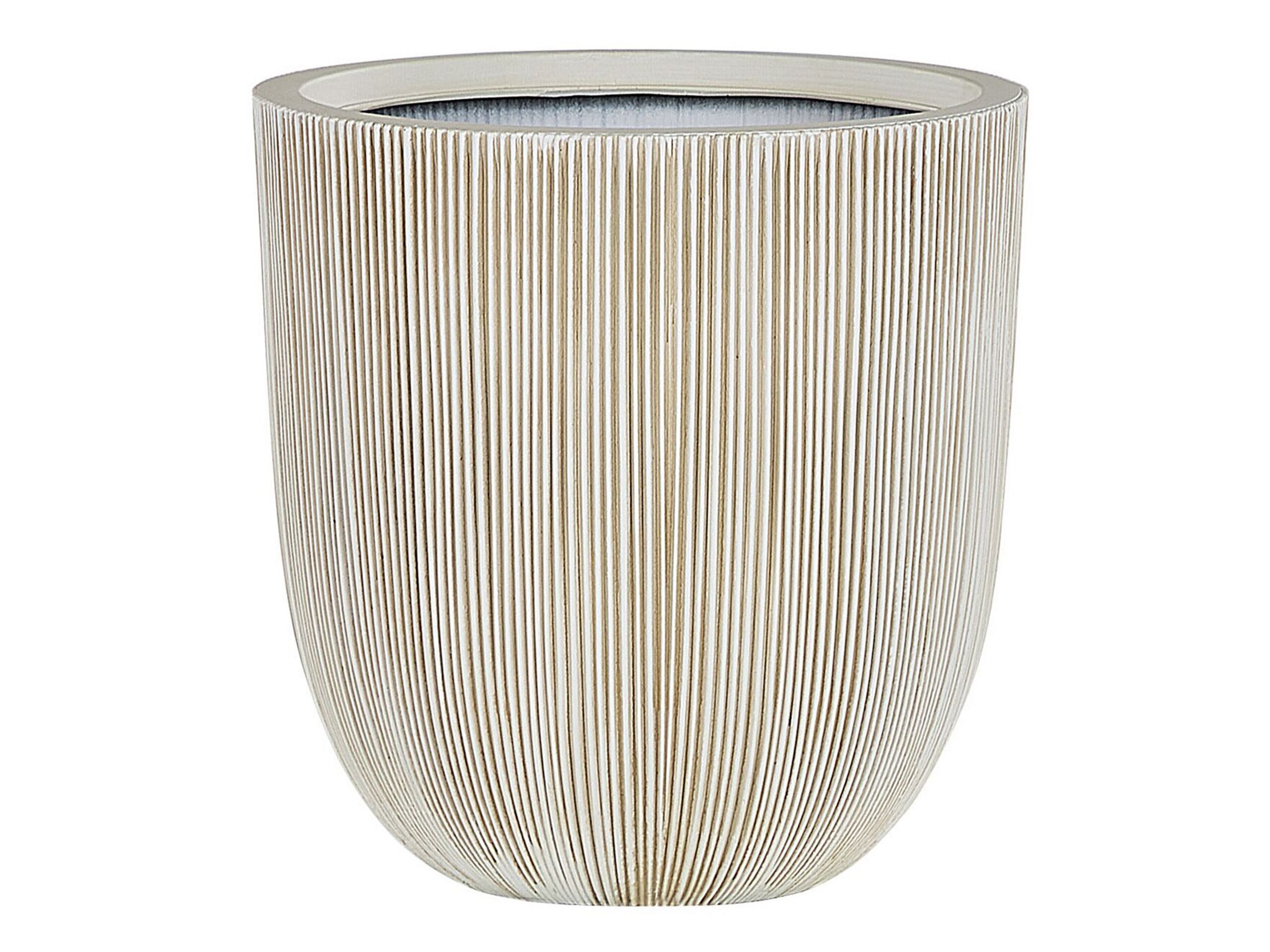 Plant Pot 31 x 31 x 33 cm Beige CHIOS - Gemini Interiors