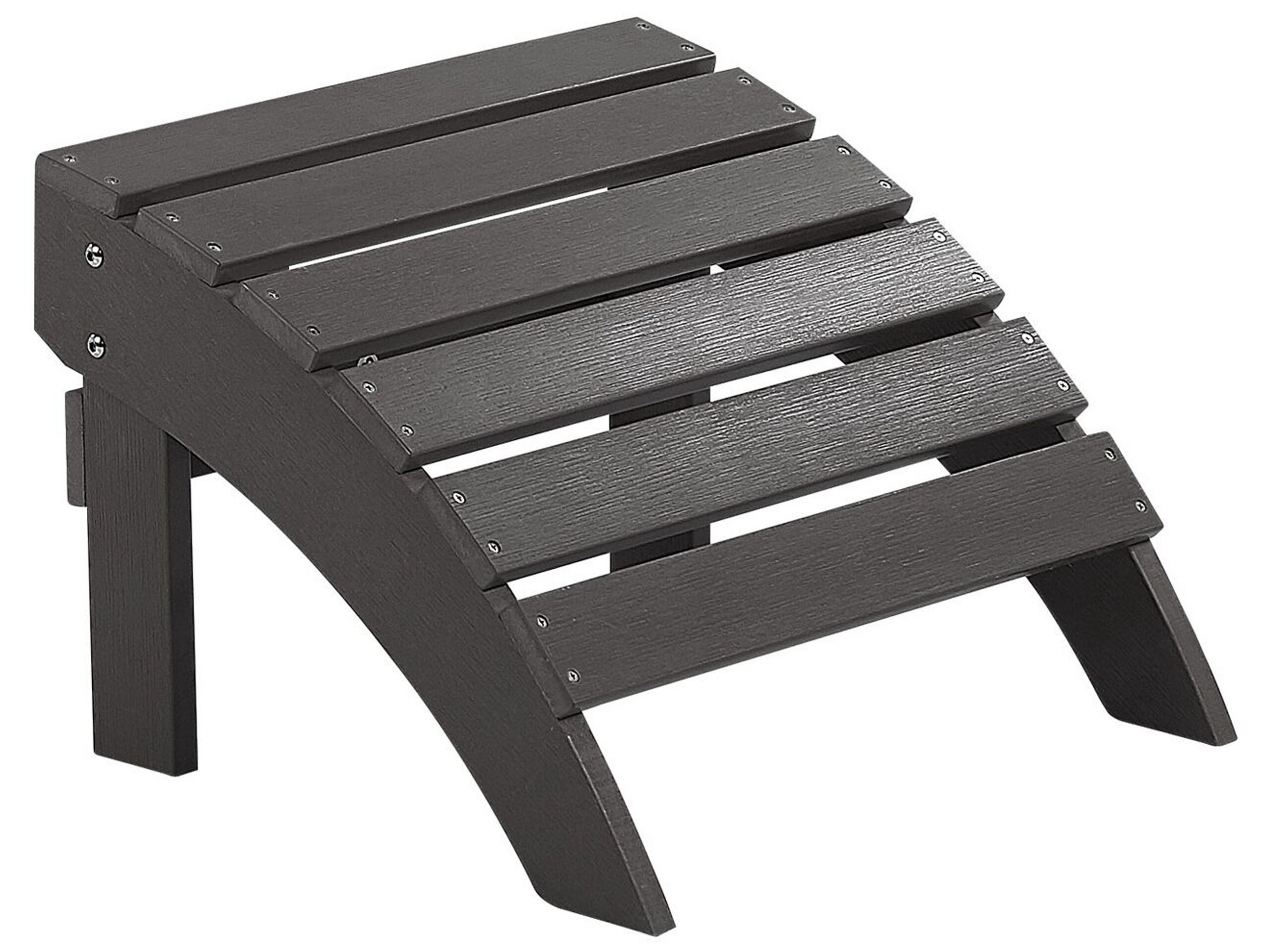 Garden Footstool Dark Grey ADIRONDACK - Gemini Interiors