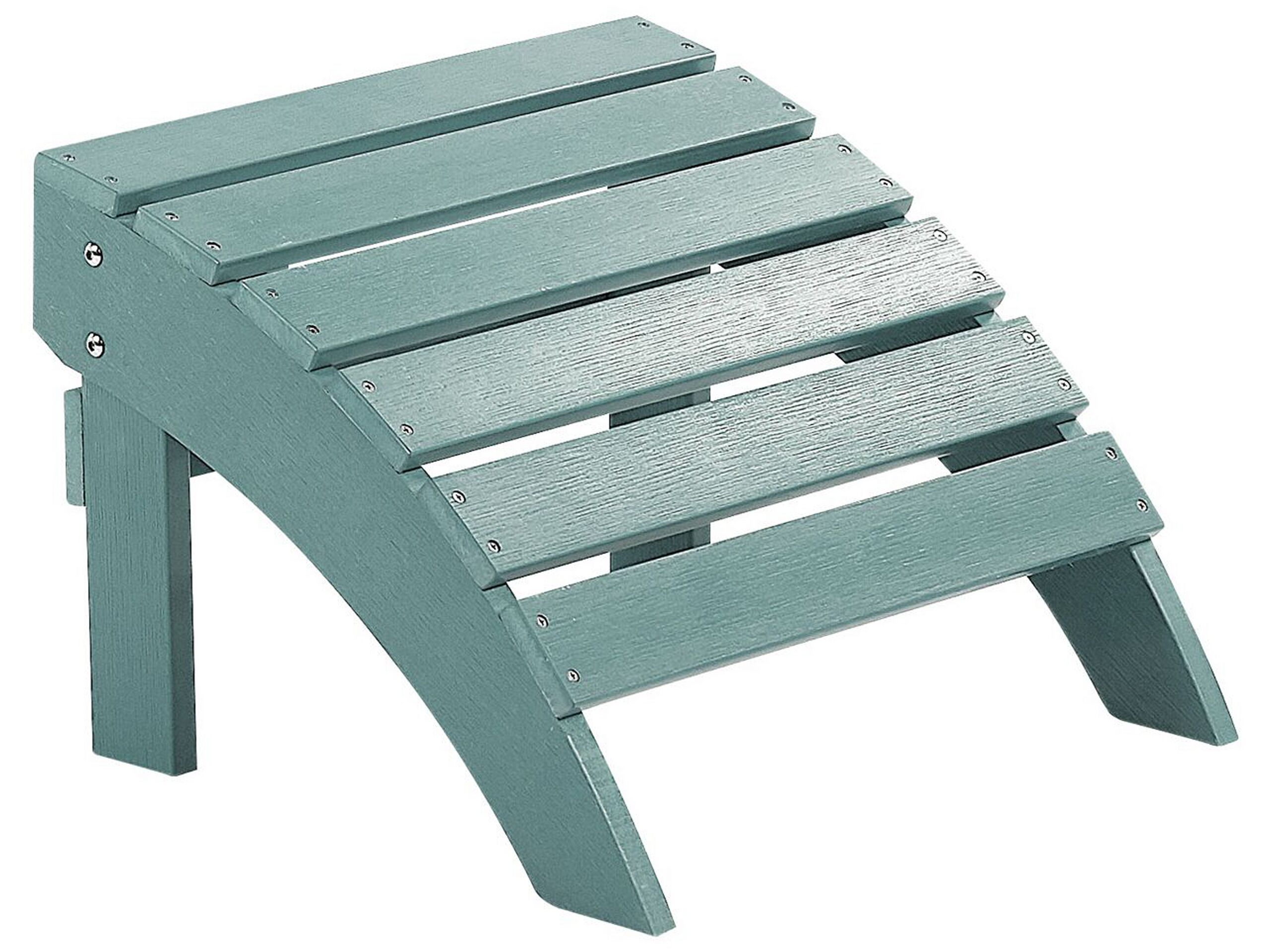Garden Footstool Turquoise Blue ADIRONDACK - Gemini Interiors