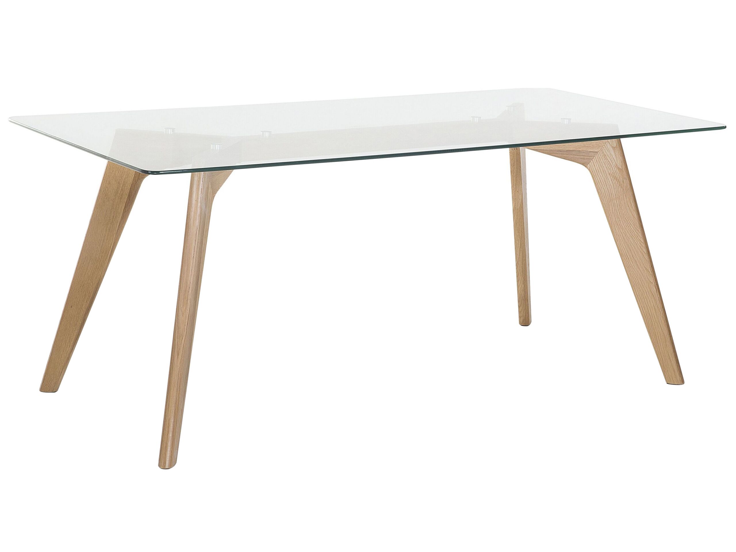 Glass Top Dining Table 180 x 90 cm HUDSON - Gemini Interiors