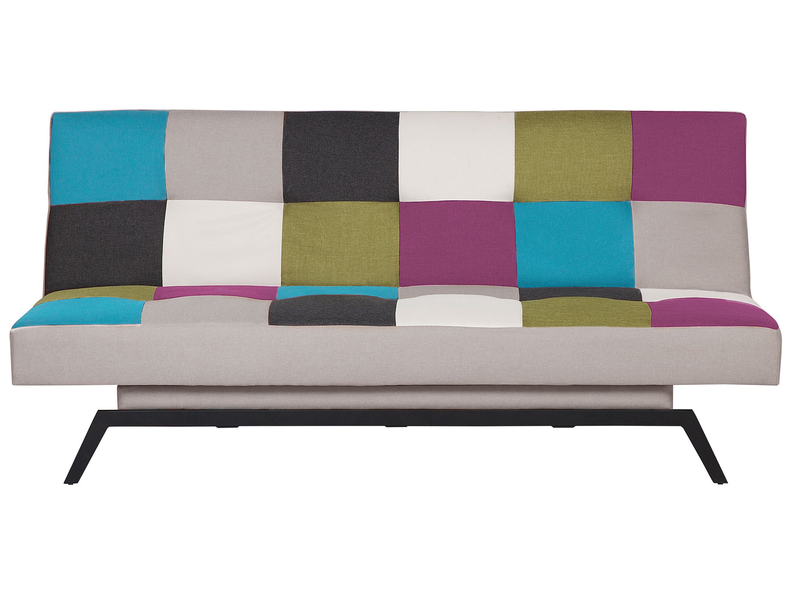 Fabric Sofa Bed Patchwork LEEDS - Gemini Interiors