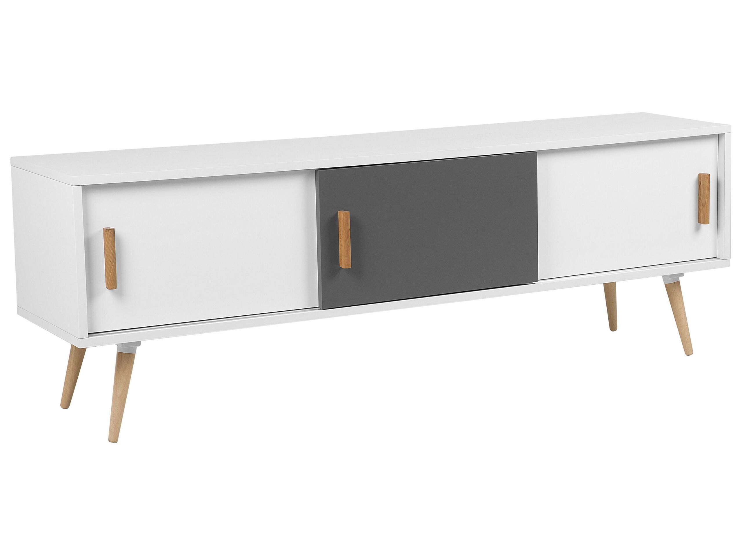 TV Stand White INDIANA - Gemini Interiors