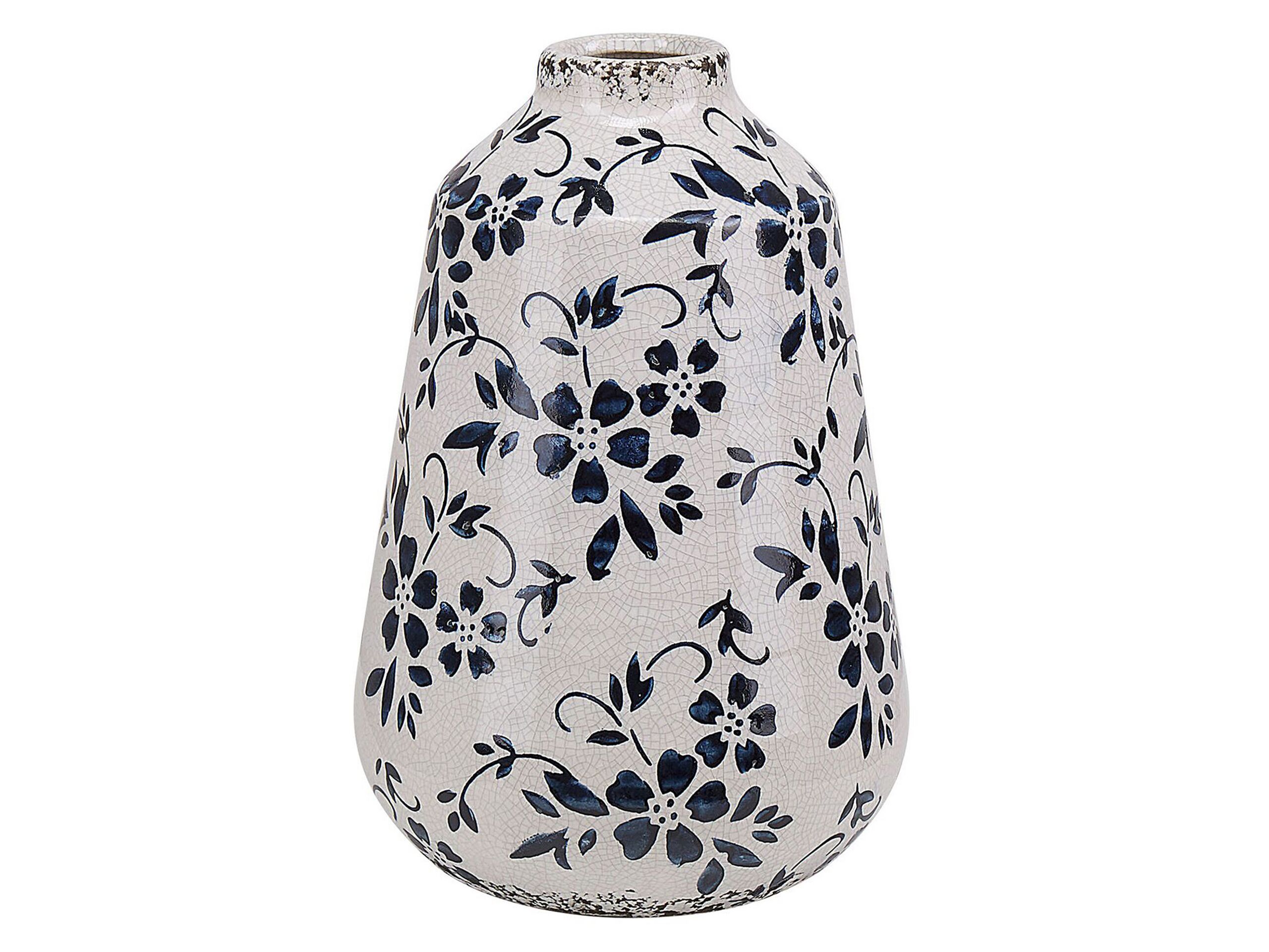 Stoneware Flower Vase 20 Blue - Gemini Interiors