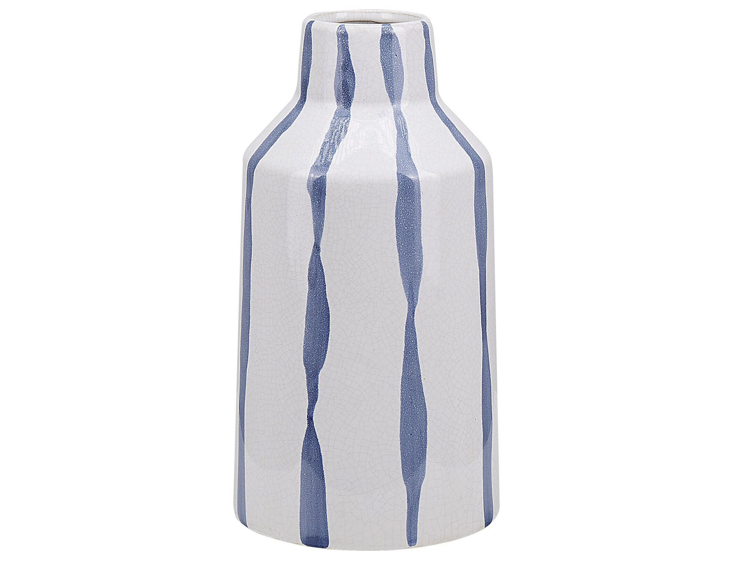 Stoneware Flower Vase 22 Blue - Gemini Interiors