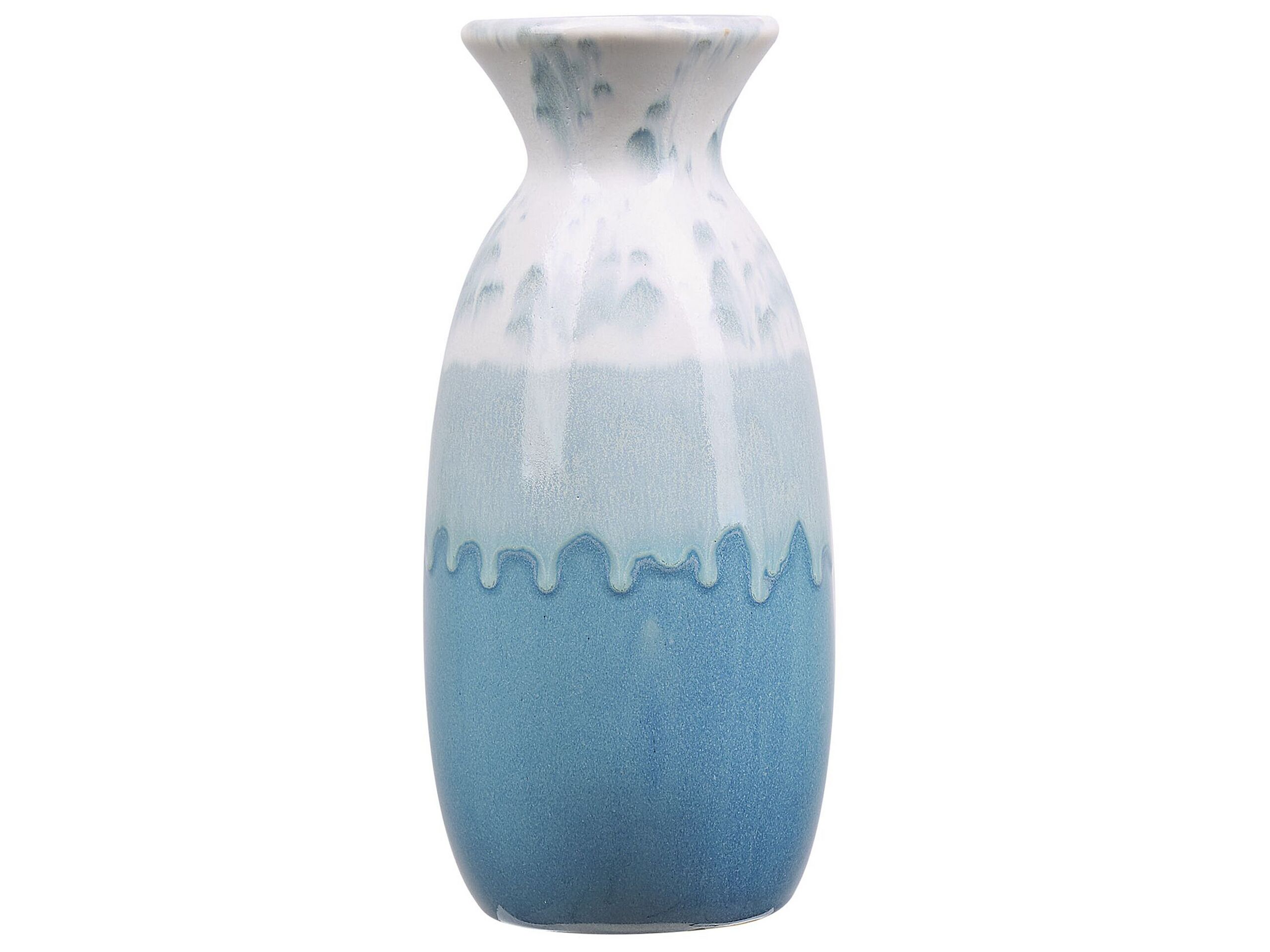 Stoneware Flower Vase 25 White White - Gemini Interiors